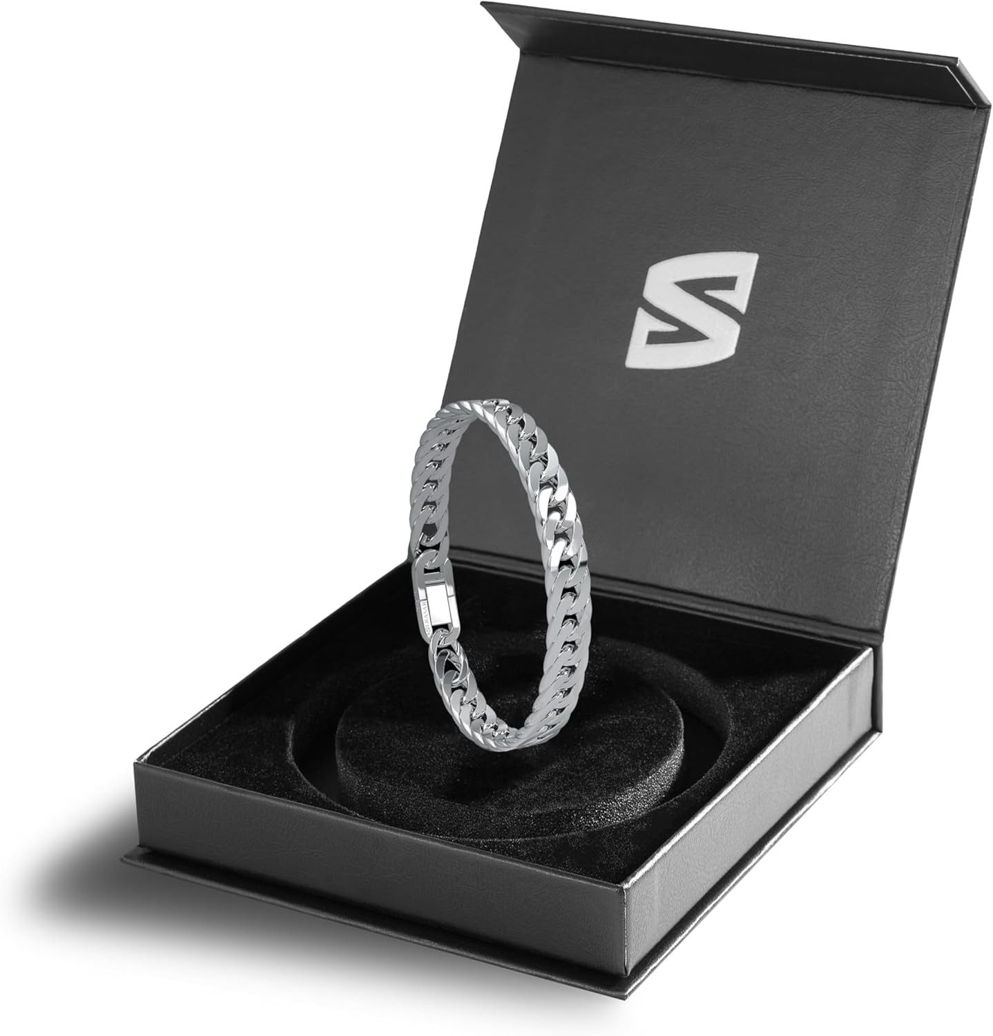 SERASAR Armband Edelstahlarmband für Herren "Cuban" Chirurgenstahl 316L, Wa günstig online kaufen
