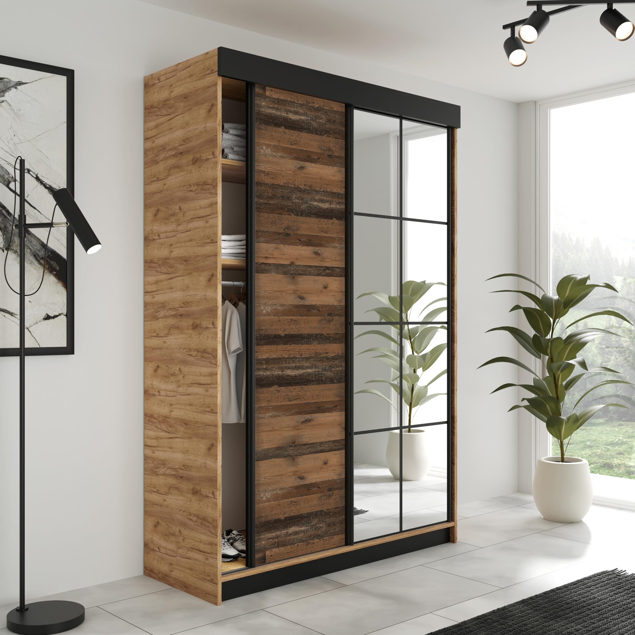 KIER FURNITURE Schiebetürenschrank LAMARO 167 x günstig online kaufen