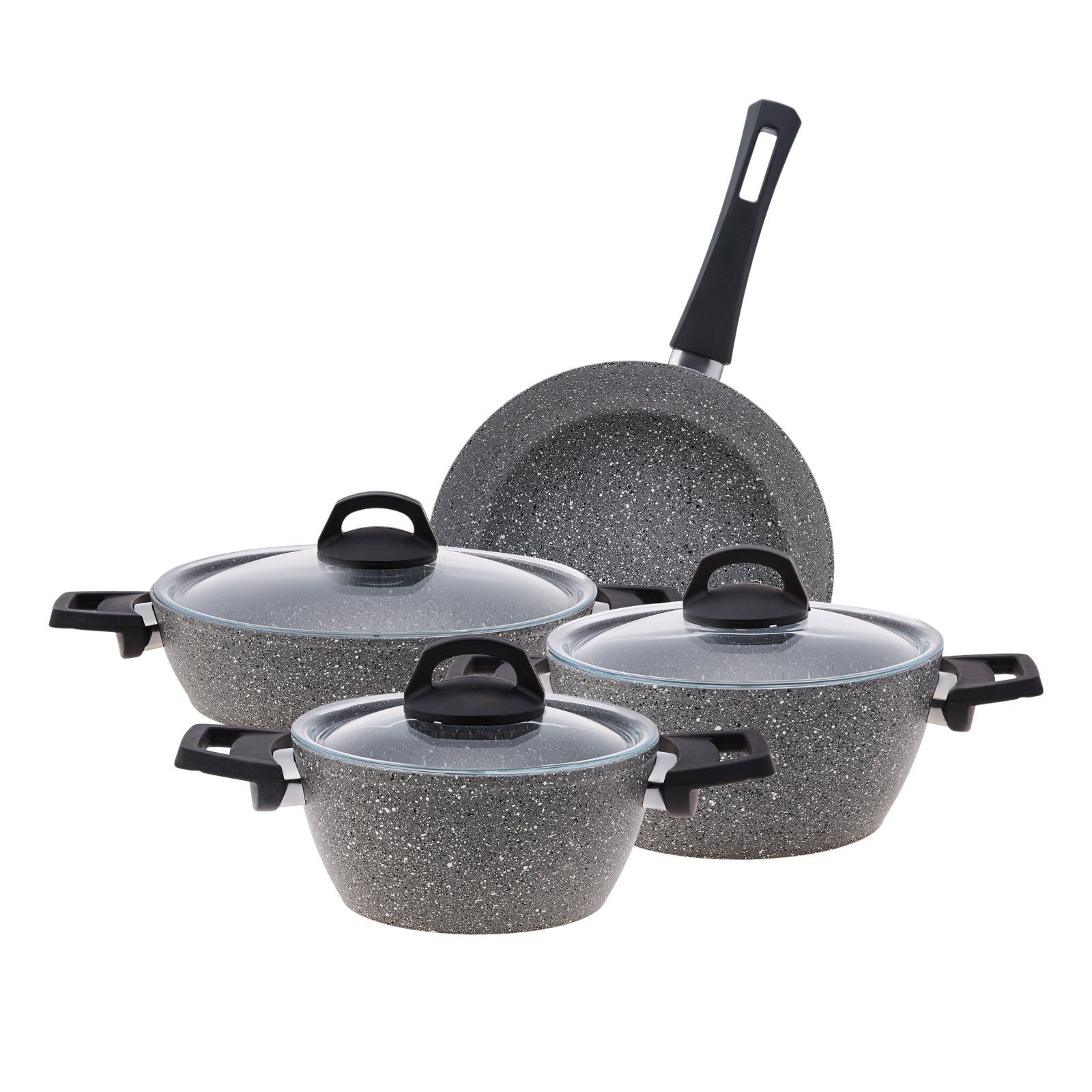 Karaca Topf-Set Gris Bio Granit 7-teiliges Topfset