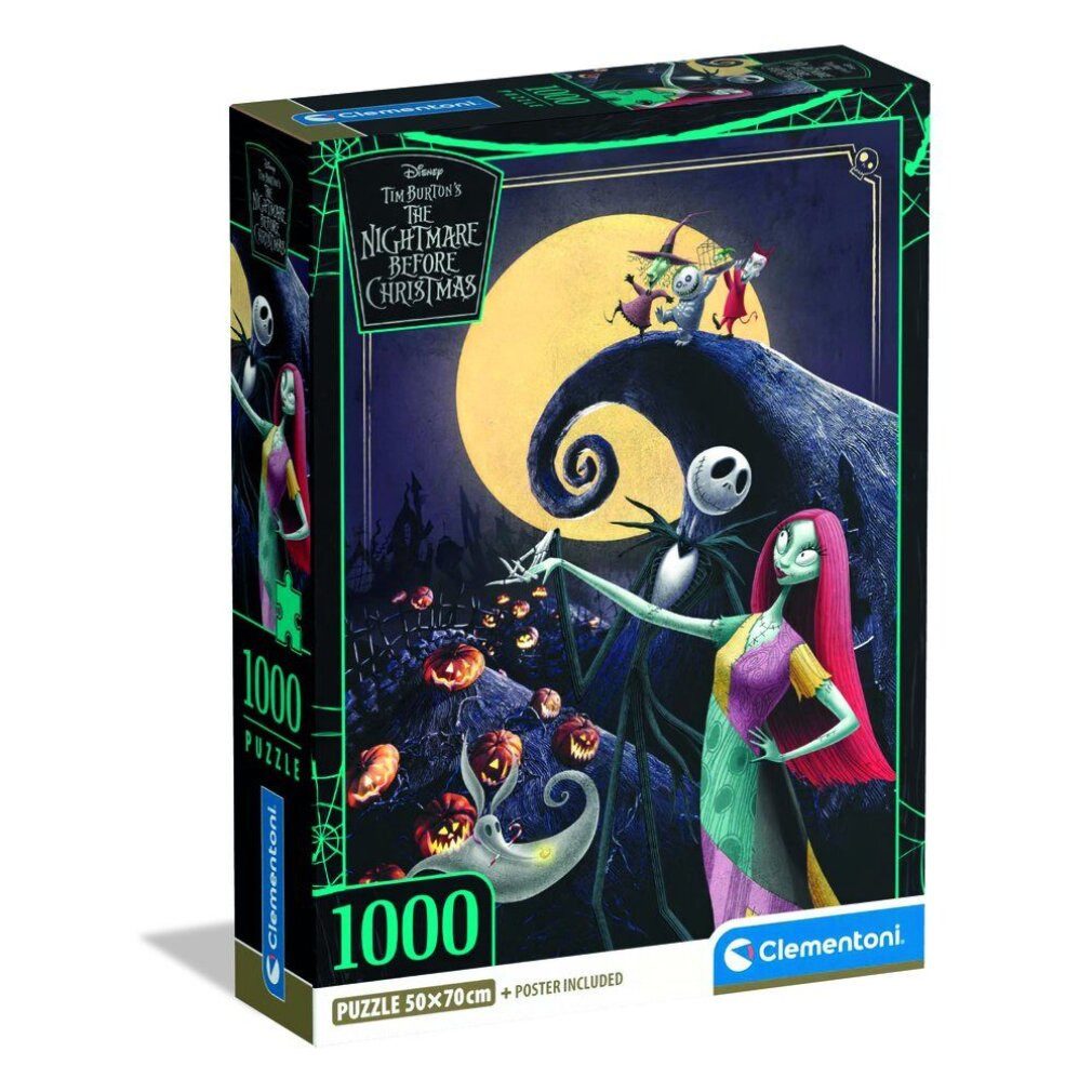Clementoni® Puzzle Disney Nightmare Before Christmas Puzzle 1000Stück, Puzzleteile