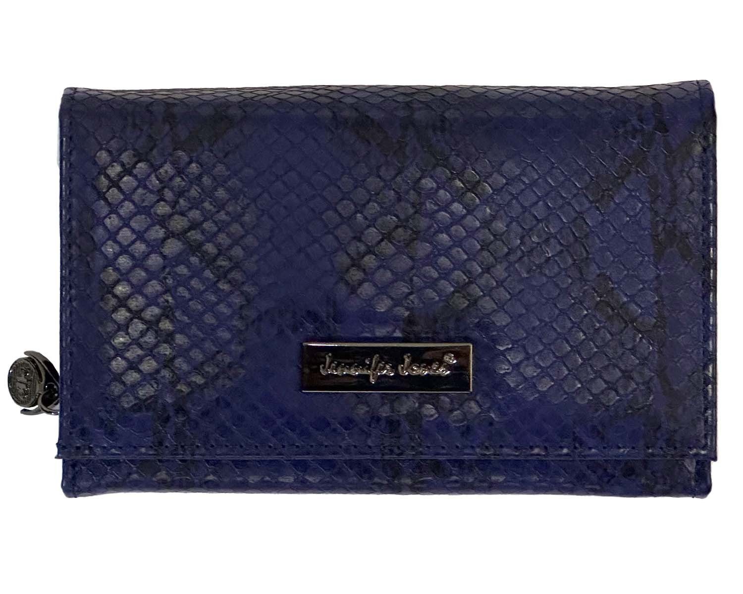 Bag & Belt Geldbörse Damen-Geldbörse-PU Reißverschluss BLUE SNAKE Midle