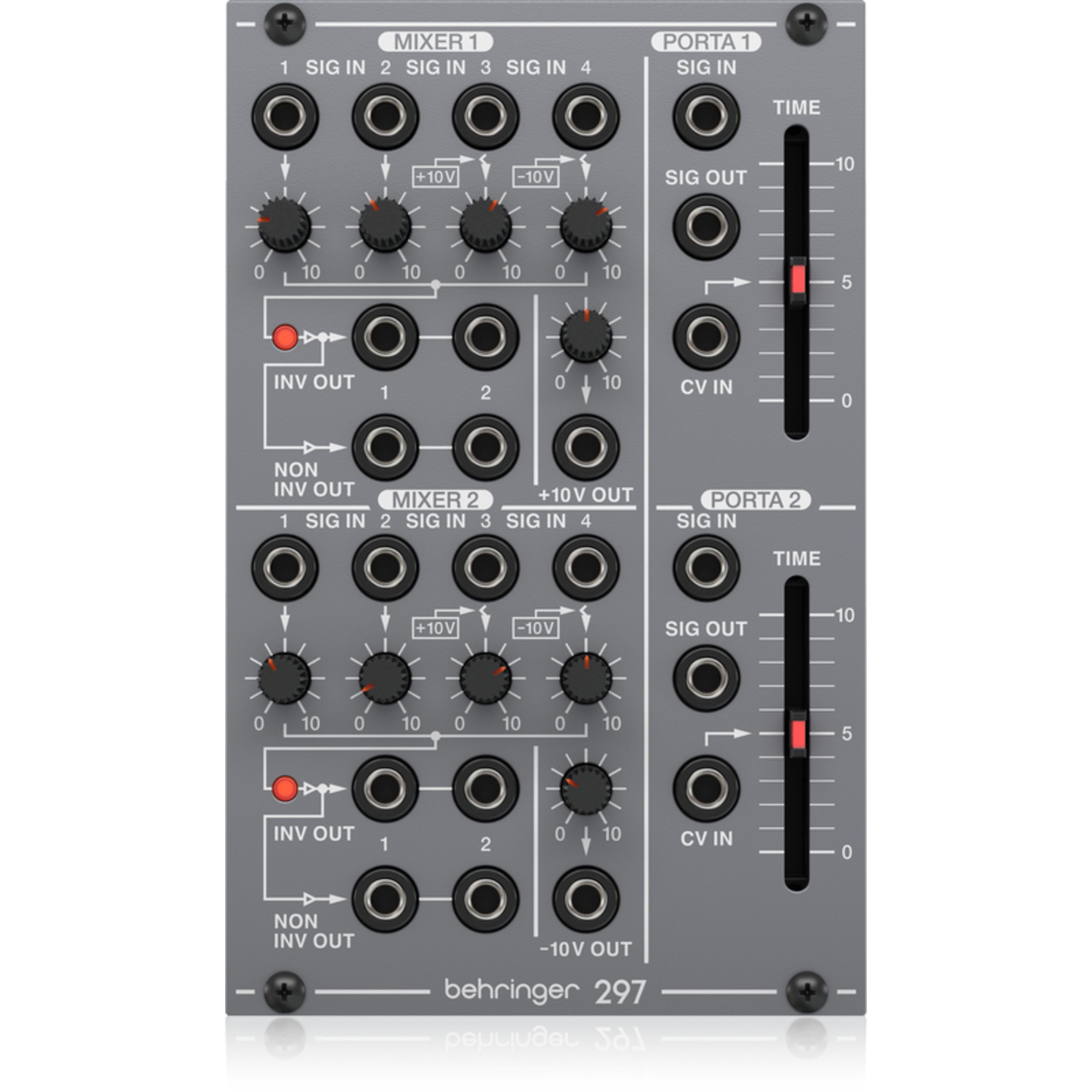 Behringer Synthesizer (297 Portamento / CV-Mixer, Modular Synthesizer, Mixer-Module), 297 Portamento / CV-Mixer - Mixer Modular Synthesizer