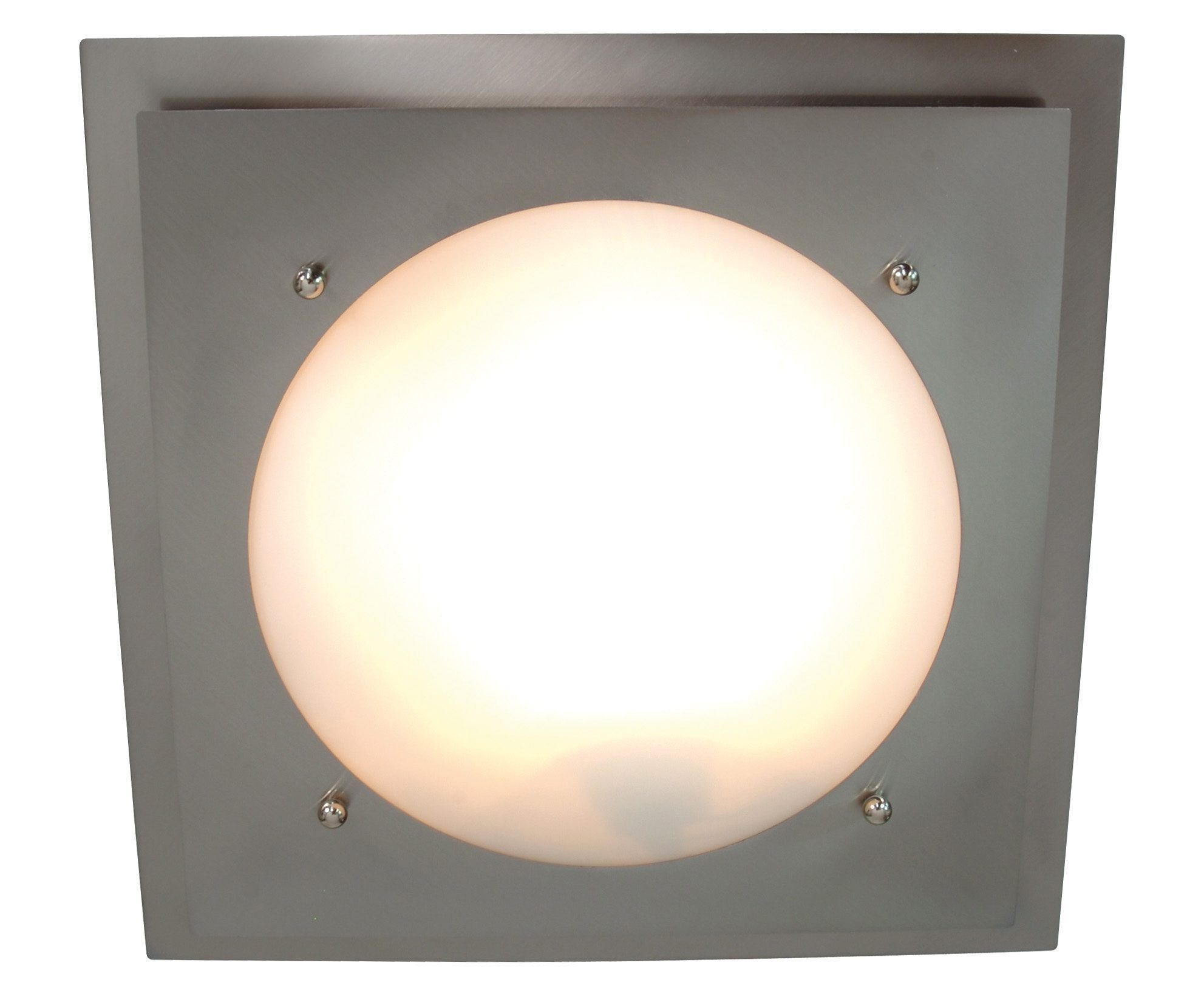 näve Deckenleuchte Frauke, ohne Leuchtmittel, 1xE27/60W, s: 34 cm; h:8cm, Glasdeckenleuchte d: 34cm