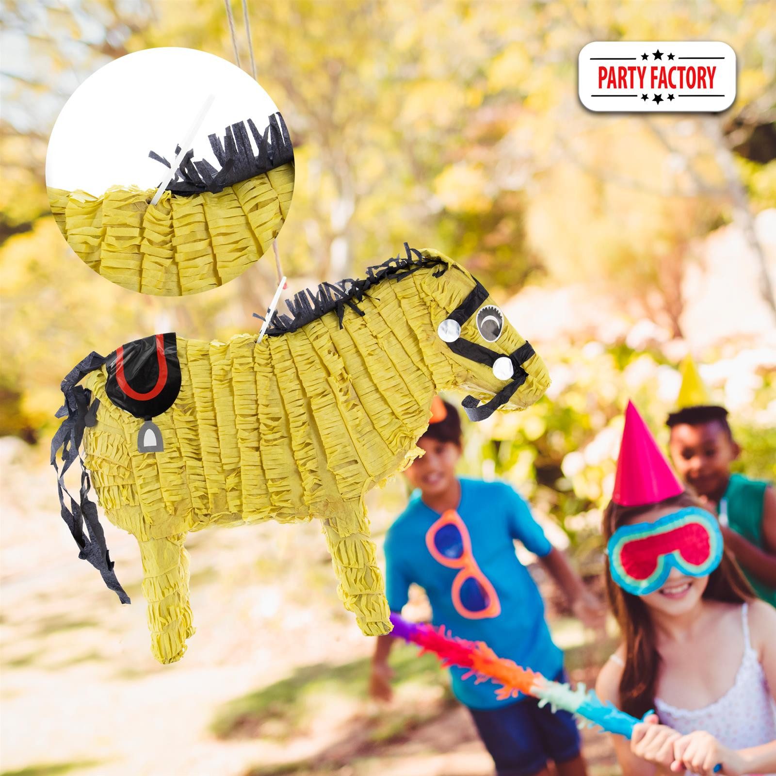 Party Factory Pinata Pferde Pinata Partyspiel Schlag-Pinata Pferd, in Pony Form