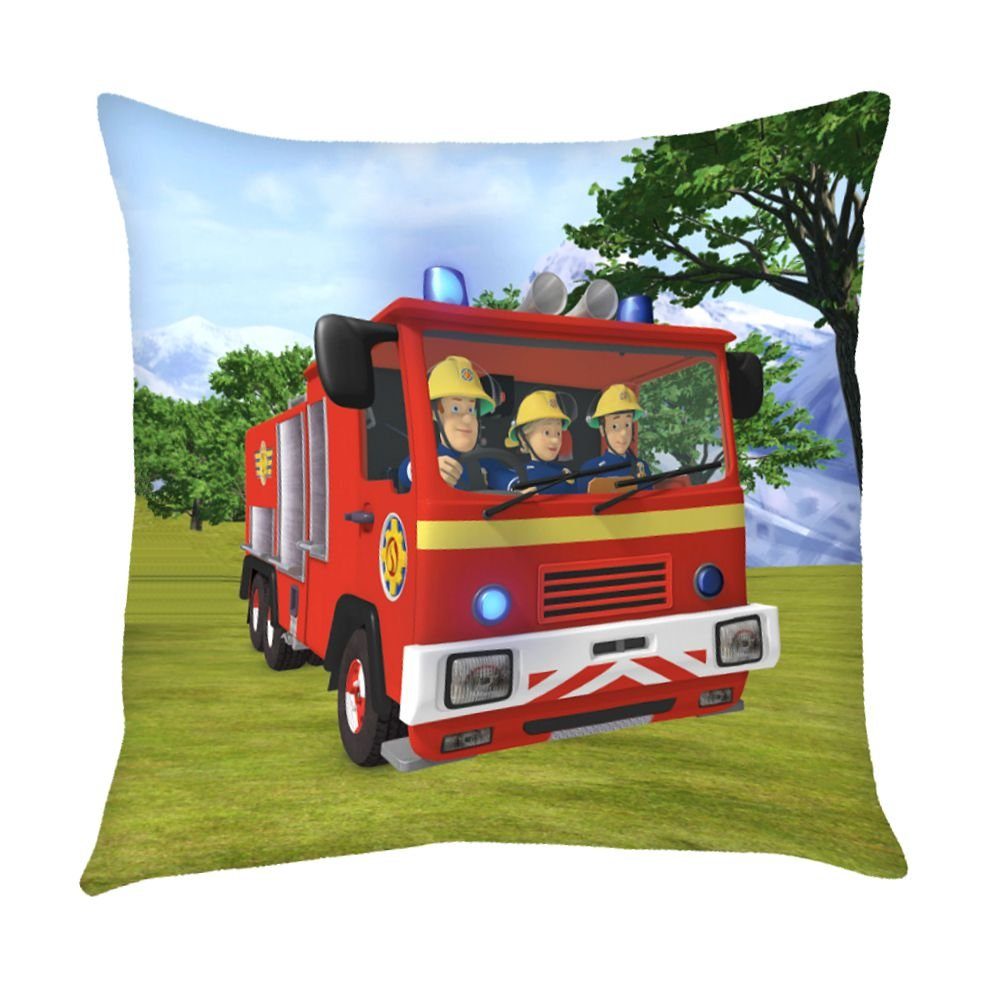 Feuerwehrmann Sam Dekokissen Bergrettung Kinder Deko-Kissen 40 x 40 cm Feuerwehrmann Sam