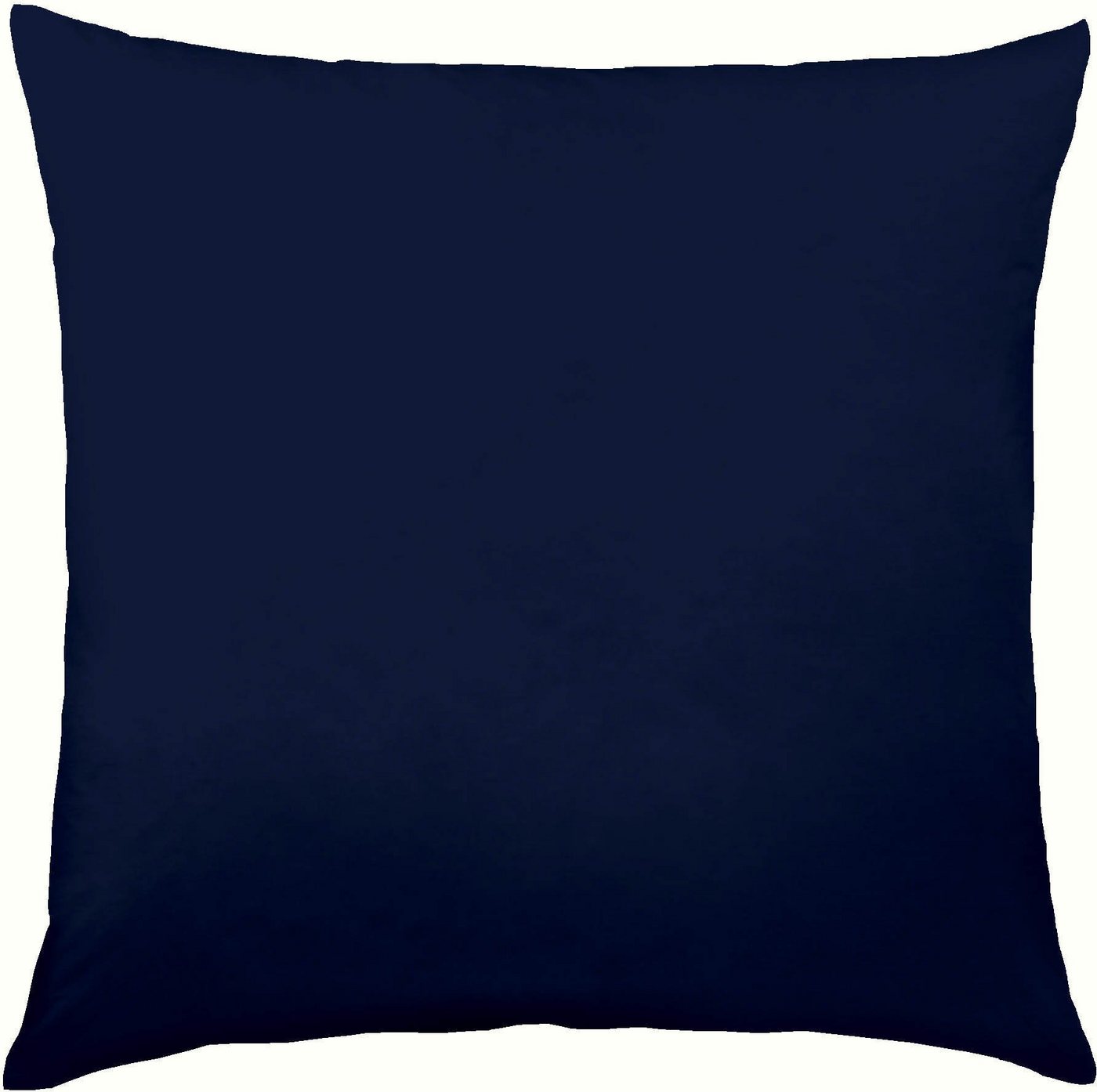 Kaeppel Kissenbezug Uni Mako-Satin, 100% Baumwolle, (1 Stück), Kissenhülle in vielen schönen Farbtönen mit Reißverschluss