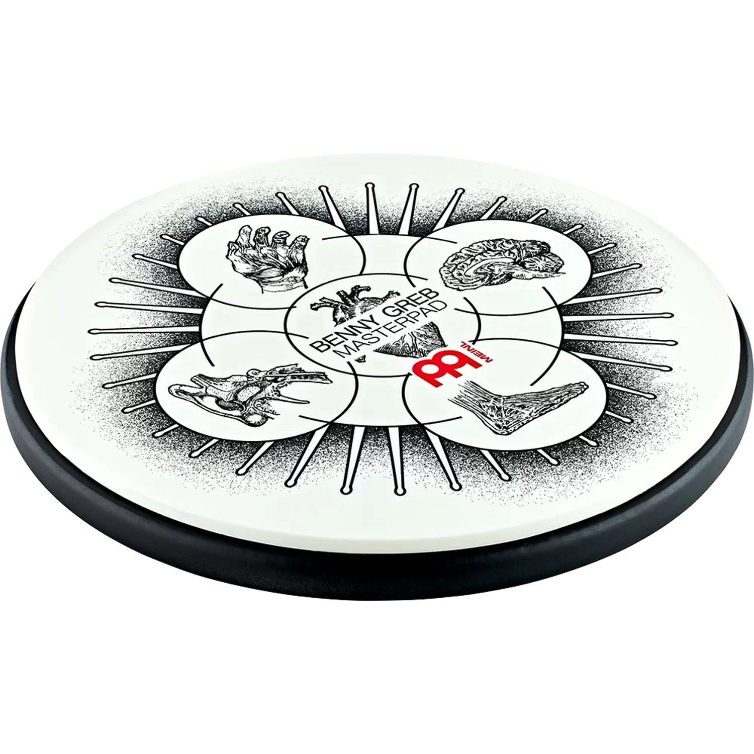 Schlagzeug Meinl MPP-12-BG Übungspad Benny Greb Practice Pad 12