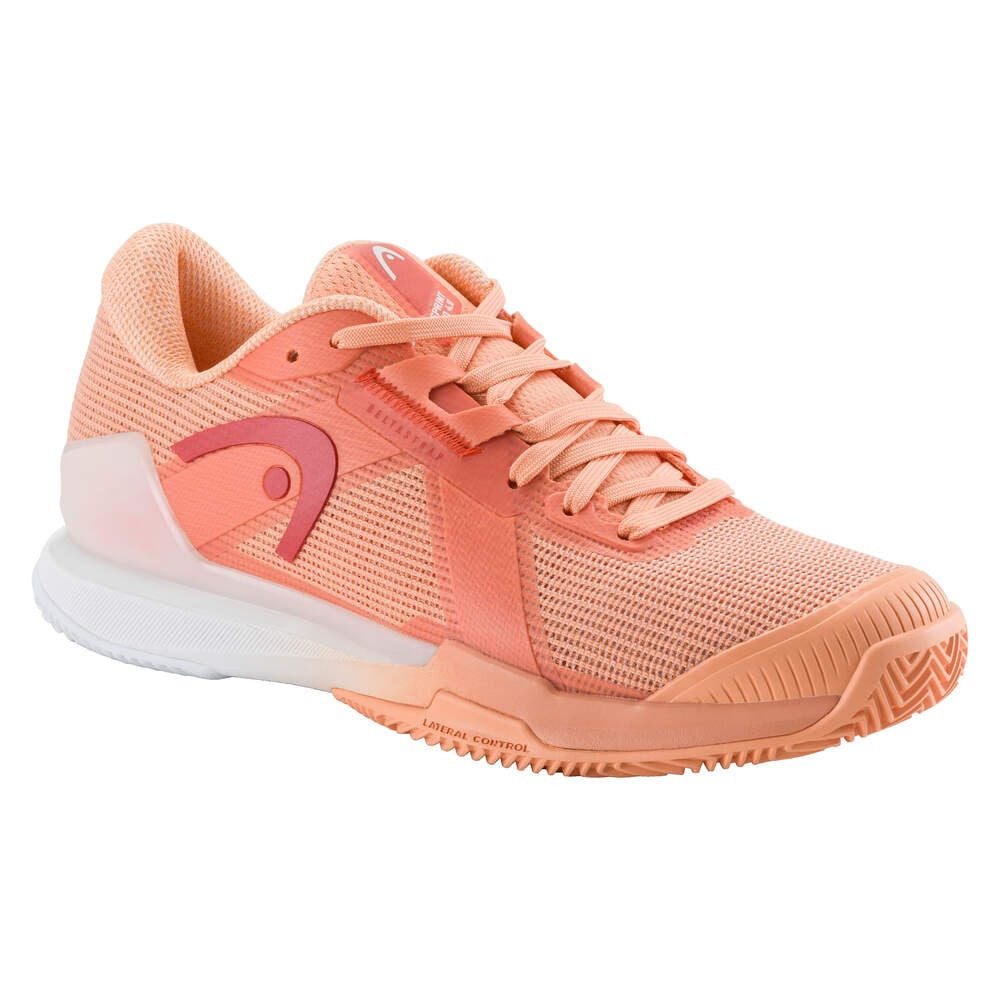 Head Sprint Pro 4.0 Clay/Sandplatz 2025 coral/weiss Damen Tennisschuh