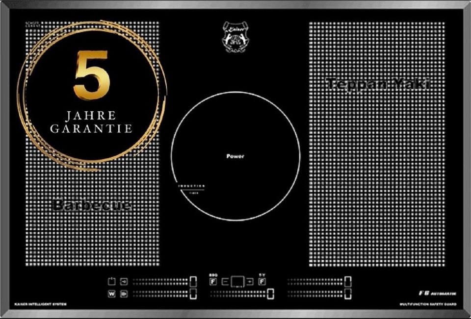 Kaiser Küchengeräte Induktions-Kochfeld, 77 cm/ Einbau Herd/ Autark/ Power  Booster/ 5 Kochzonen