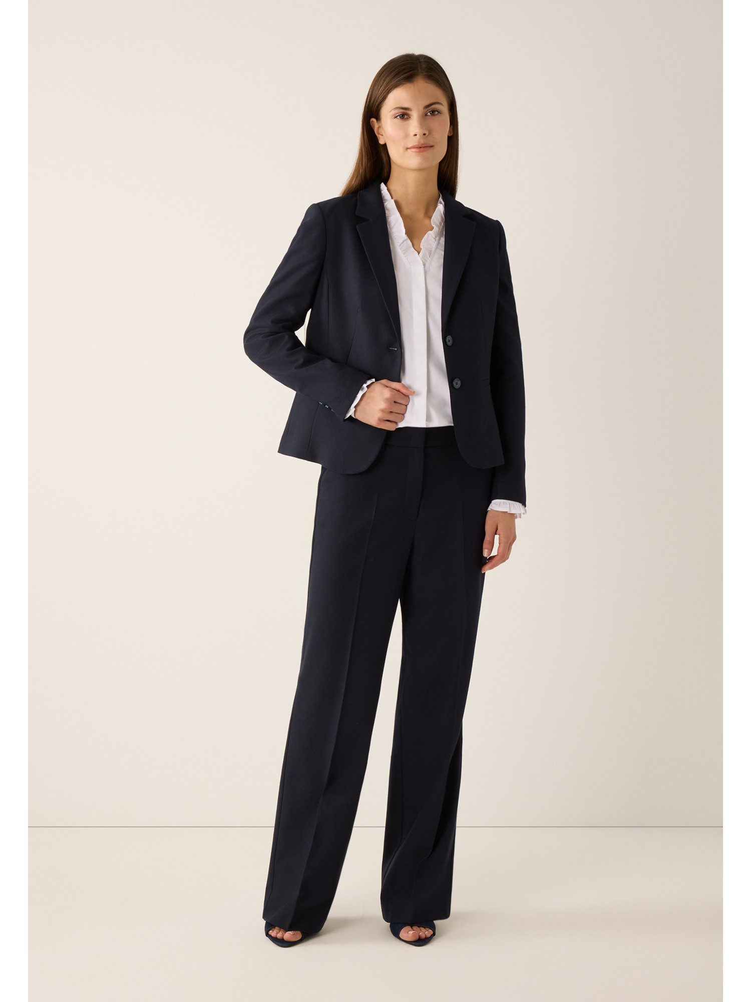 MORE&MORE Jackenblazer strukturierter Kurzblazer günstig online kaufen