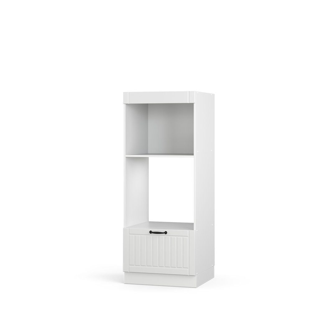 Vicco Mikrowellenumbauschrank Fame-Line, Weiß Landhaus/Weiß, 60 günstig online kaufen