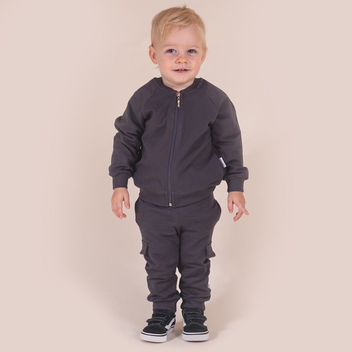 Bamar Nicol Sweatjacke Jungen-Sweatjacke OLAF in Graphit (202272)