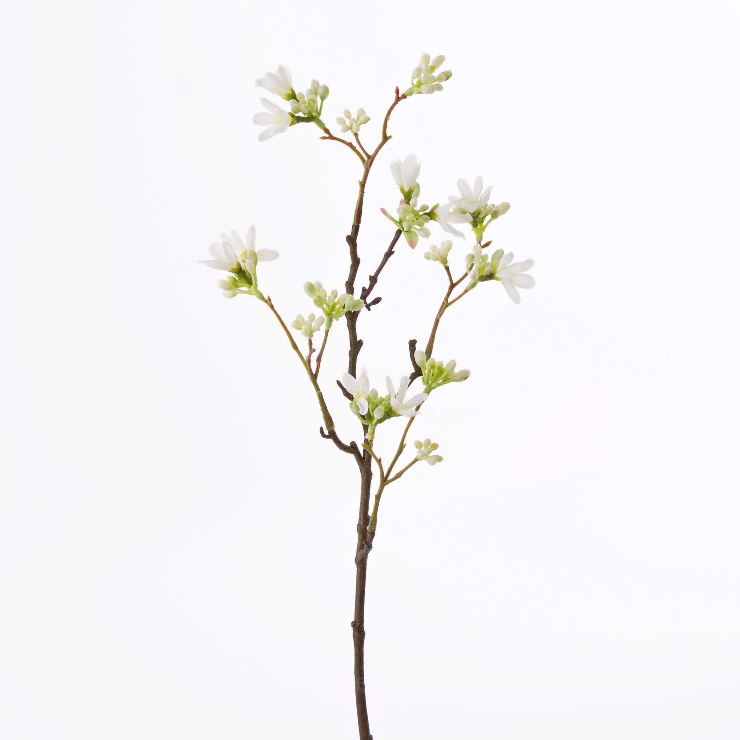 Kunstzweig Künstliche Sieben Söhne des Himmels Blume Maren, weiß, 50cm, Ø 15cm Sieben-Söhne-des-Himmels-Strauch, artplants, Höhe 50.0 cm