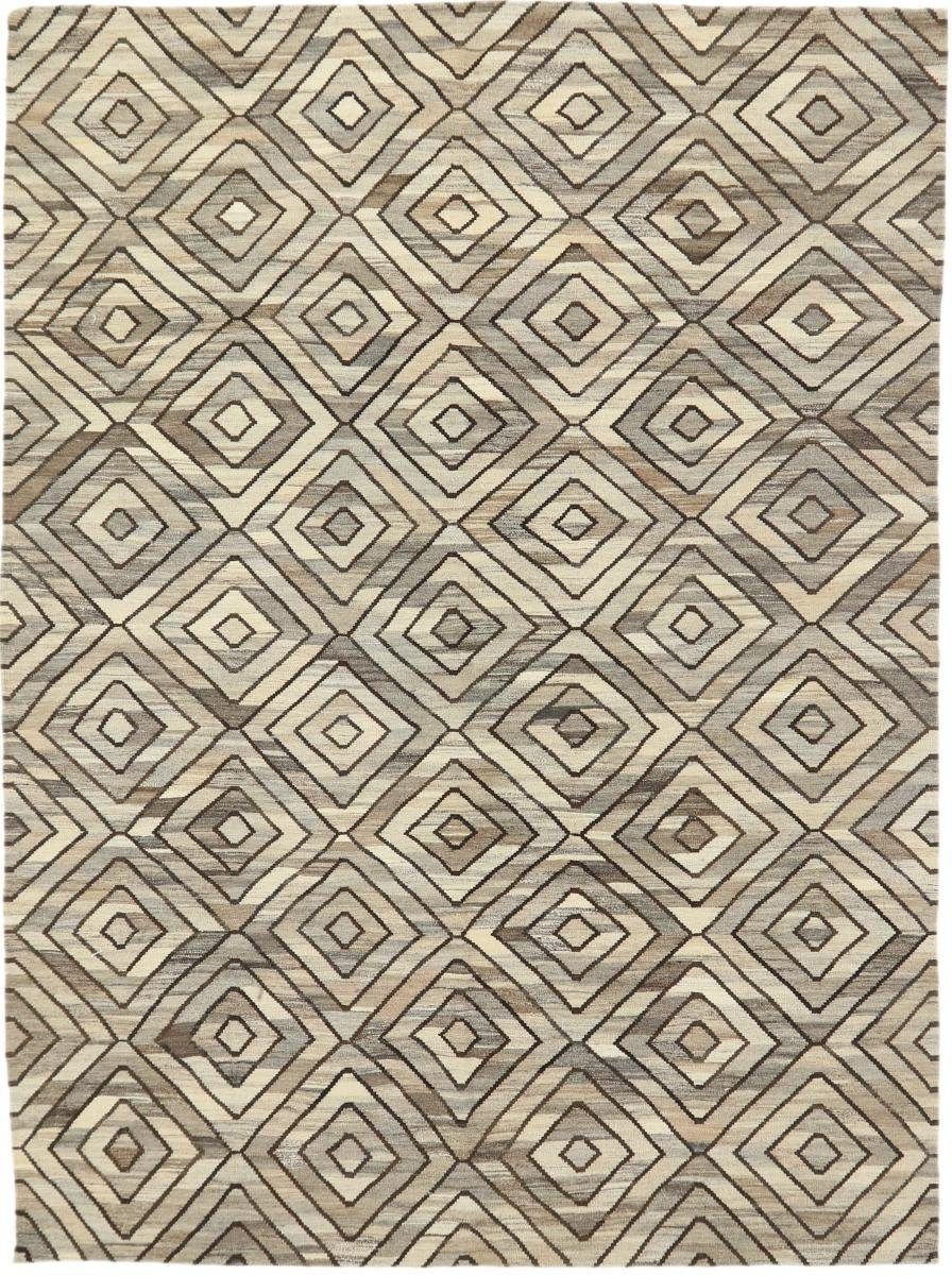Orientteppich Kelim Berber Design 211x284 Handgewebter Moderner Orientteppich, Nain Trading, rechteckig, Höhe: 3 mm