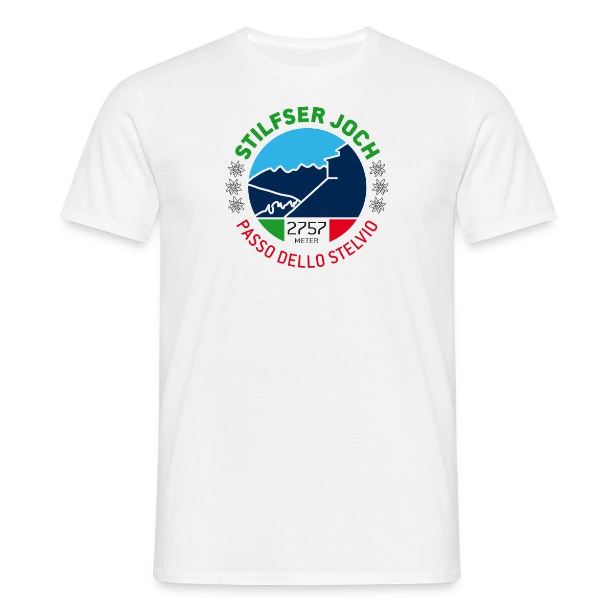 T-Shirt Stilfser Joch Italien Gebirgspass Männer T-Shirt