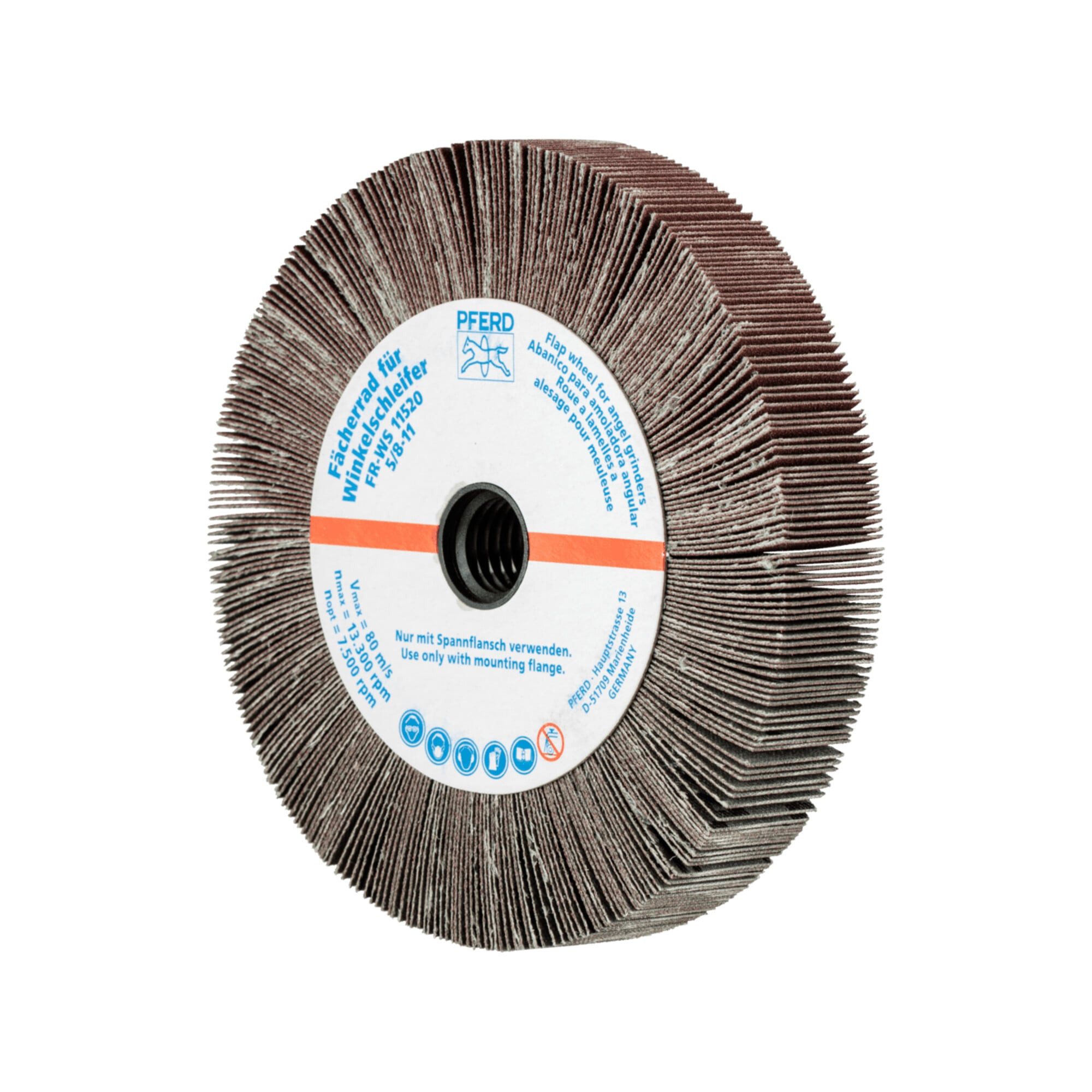 Pferd Fächerscheibe PFERD TOOLS Lamellenschleifrad für Winkelschleifer FR WS Ø 115x20mm 5