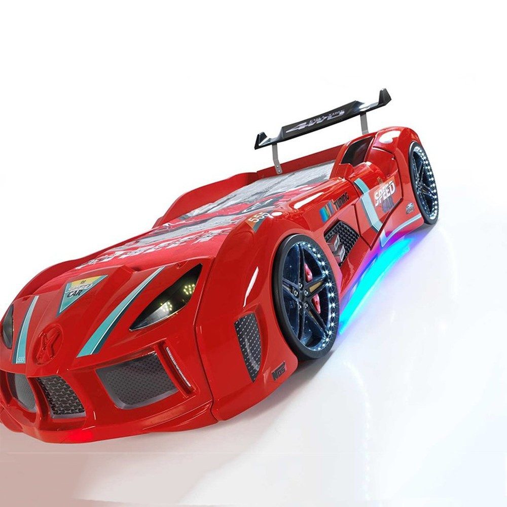 JVmoebel Autobett Kinderzimmer Bett Rennwagen Kunststoffbetten, Made in Europa