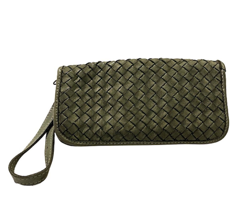 Geldbörse Portemonnaie BZNA Clutch Grün Mira Designer