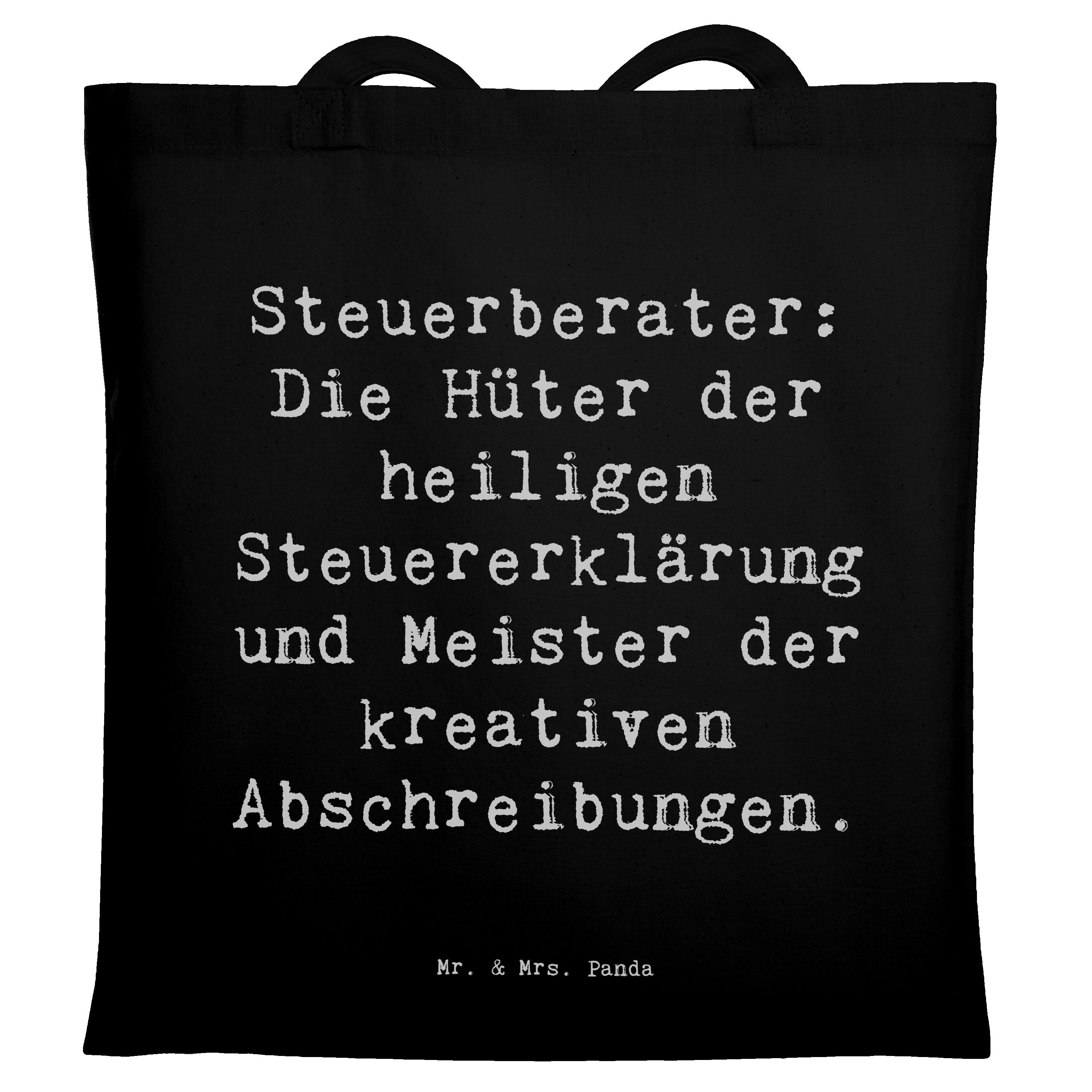 Tragetasche Spruch Steuerberater Helden - Schwarz - Geschenk, Steuererklärung, Be