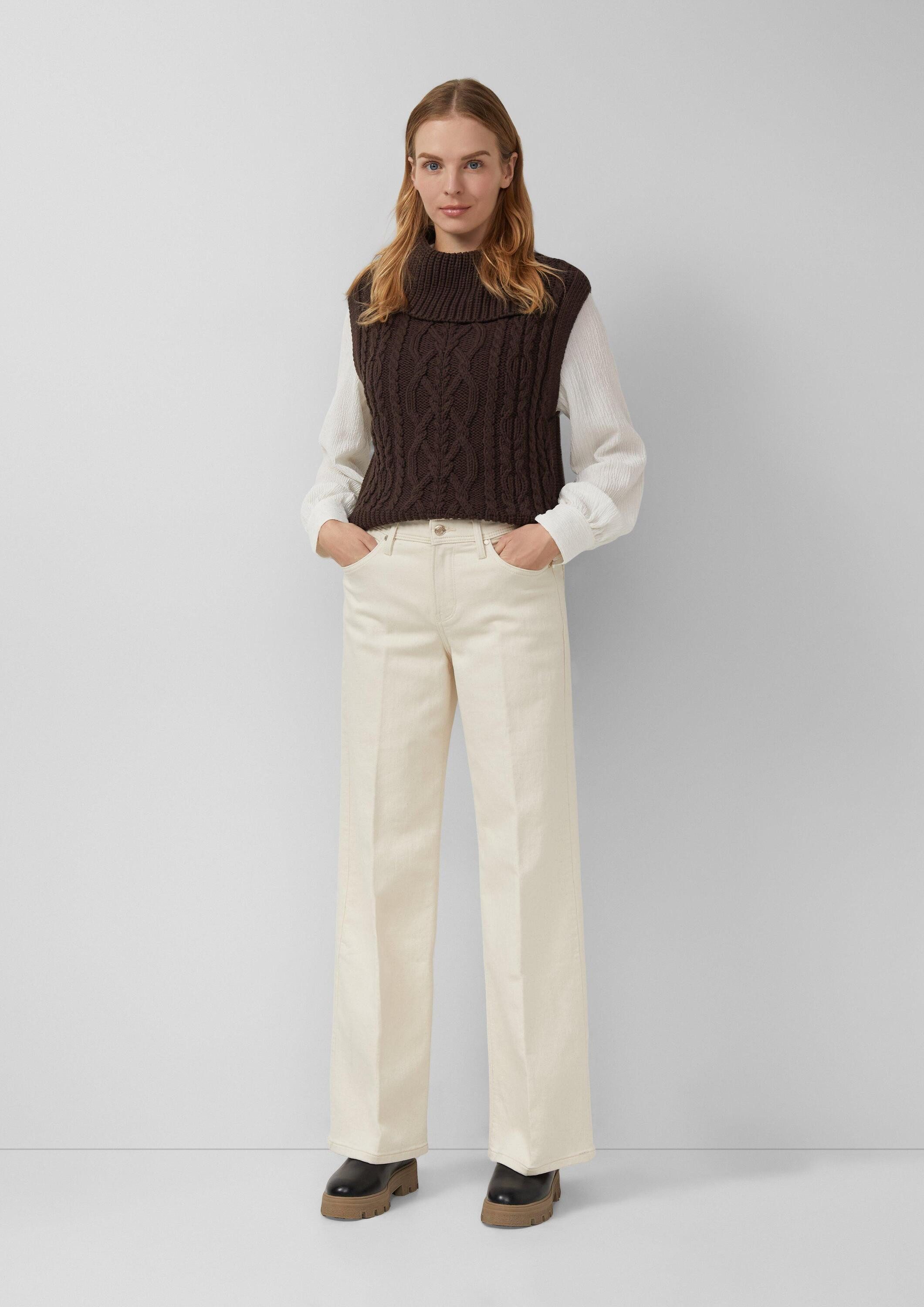 s.Oliver Weite Jeans Jeans-Hose SURI Jeans Suri / Regular Fit / Mid Rise / Wide Leg / Sweat-Denim