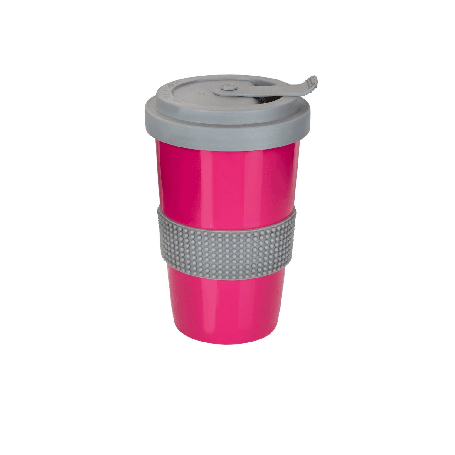 Mahlwerck Manufaktur Coffee-to-go-Becher Kaffeebecher + Deckel, Porzellan, 400 ml, auslaufsicher, spülmaschinengeeignet, 100% klimaneutral Wild Pink