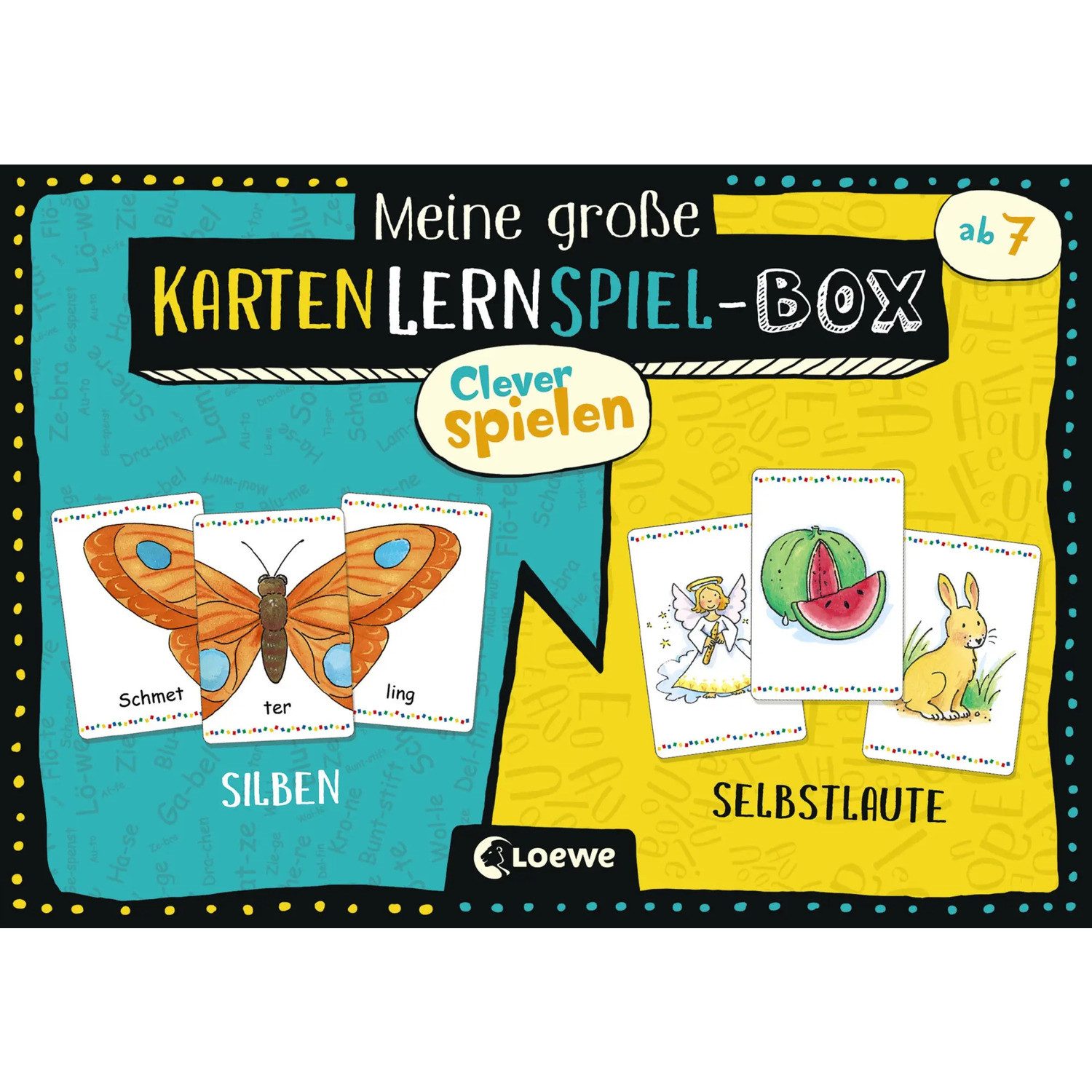 Loewe Spiel Clever Spielen - Meine große KartenLernSpiel-Box - Silben/Selbstlaute