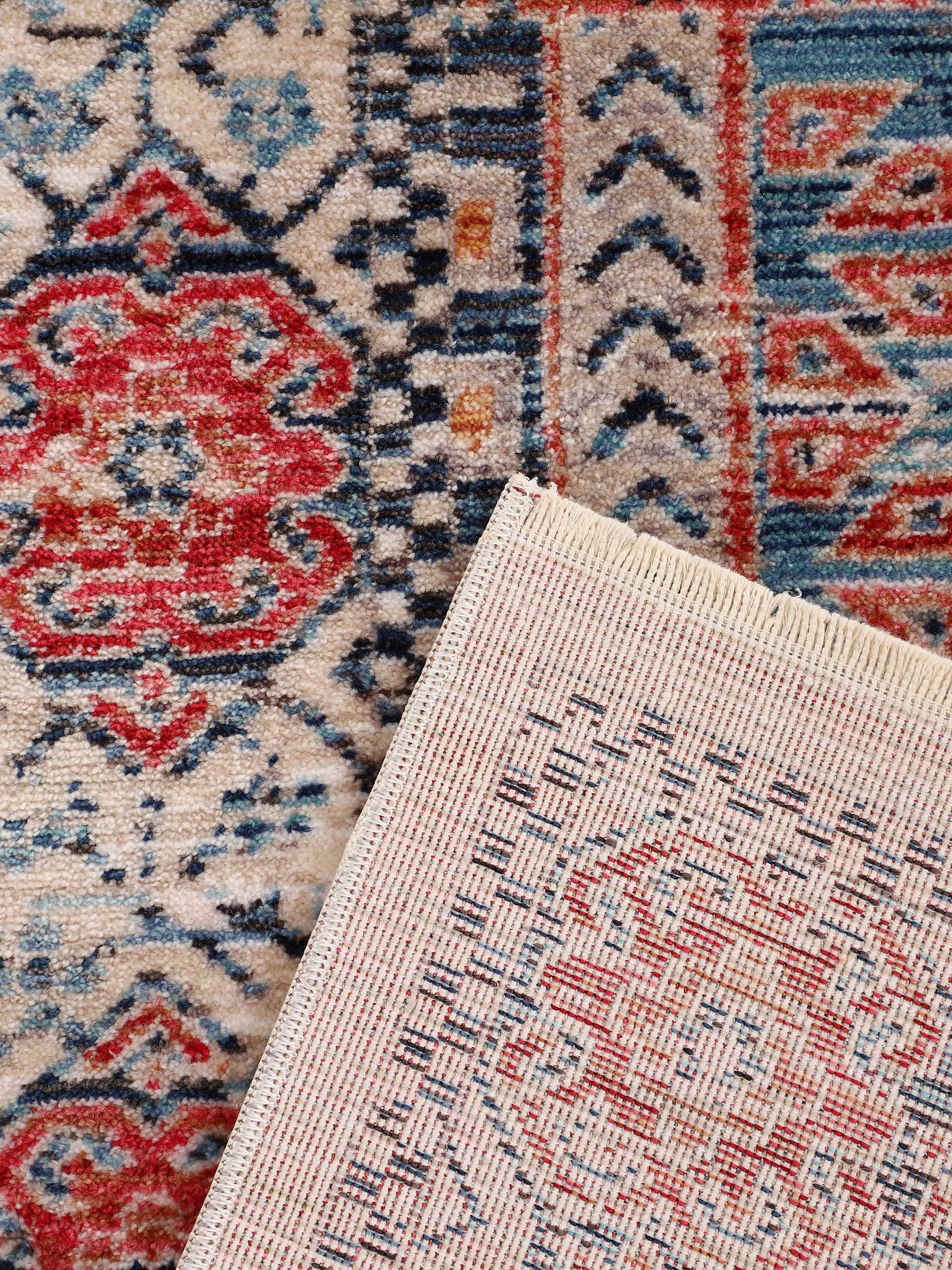 carpetfine Teppich Phoenix, rechteckig, Höhe: 6 mm, Vintage Orient Look, mit Fransen, Wohnzimmer