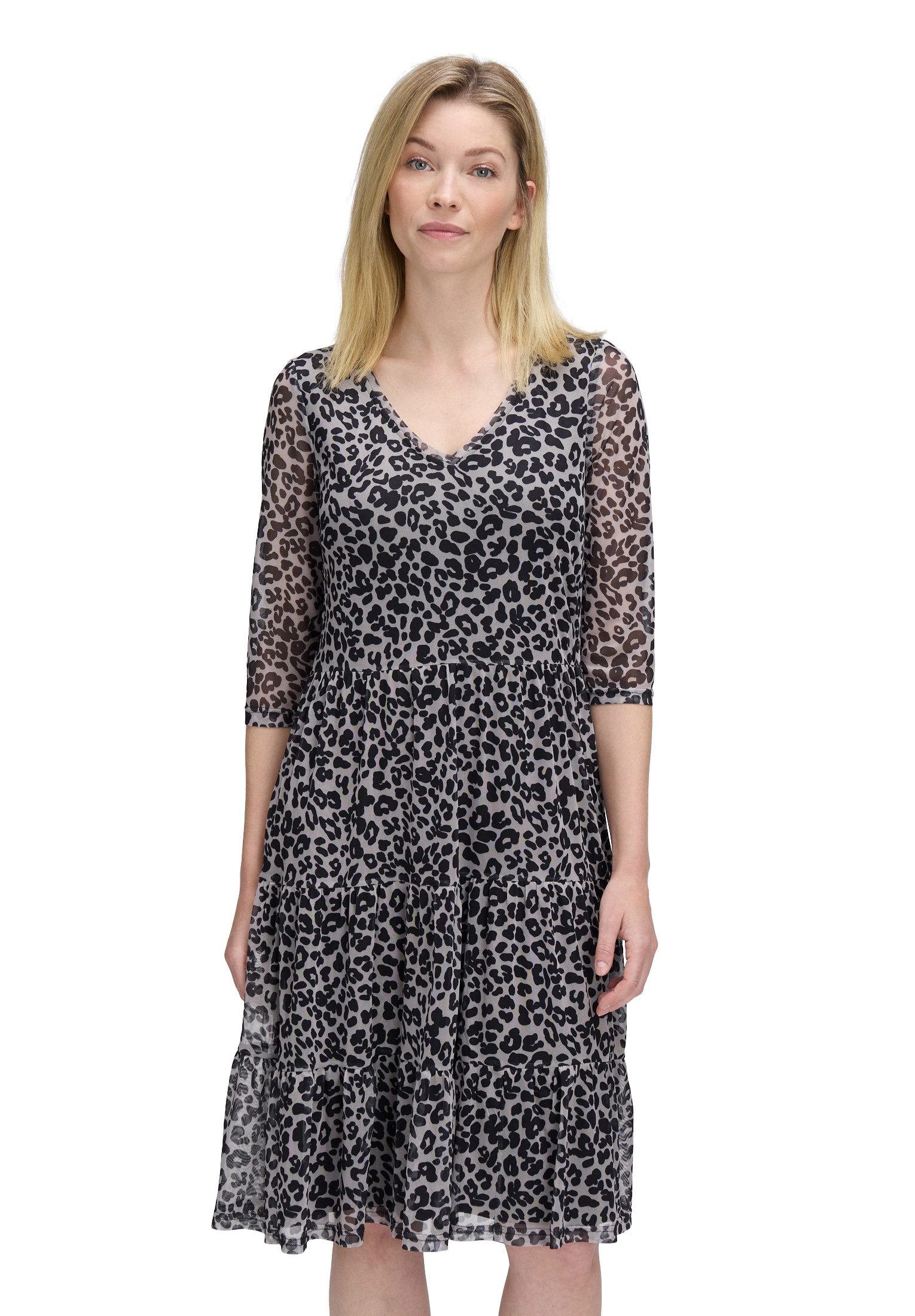 Vera Mont Sommerkleid Damen Stufenkleid mit Stufen