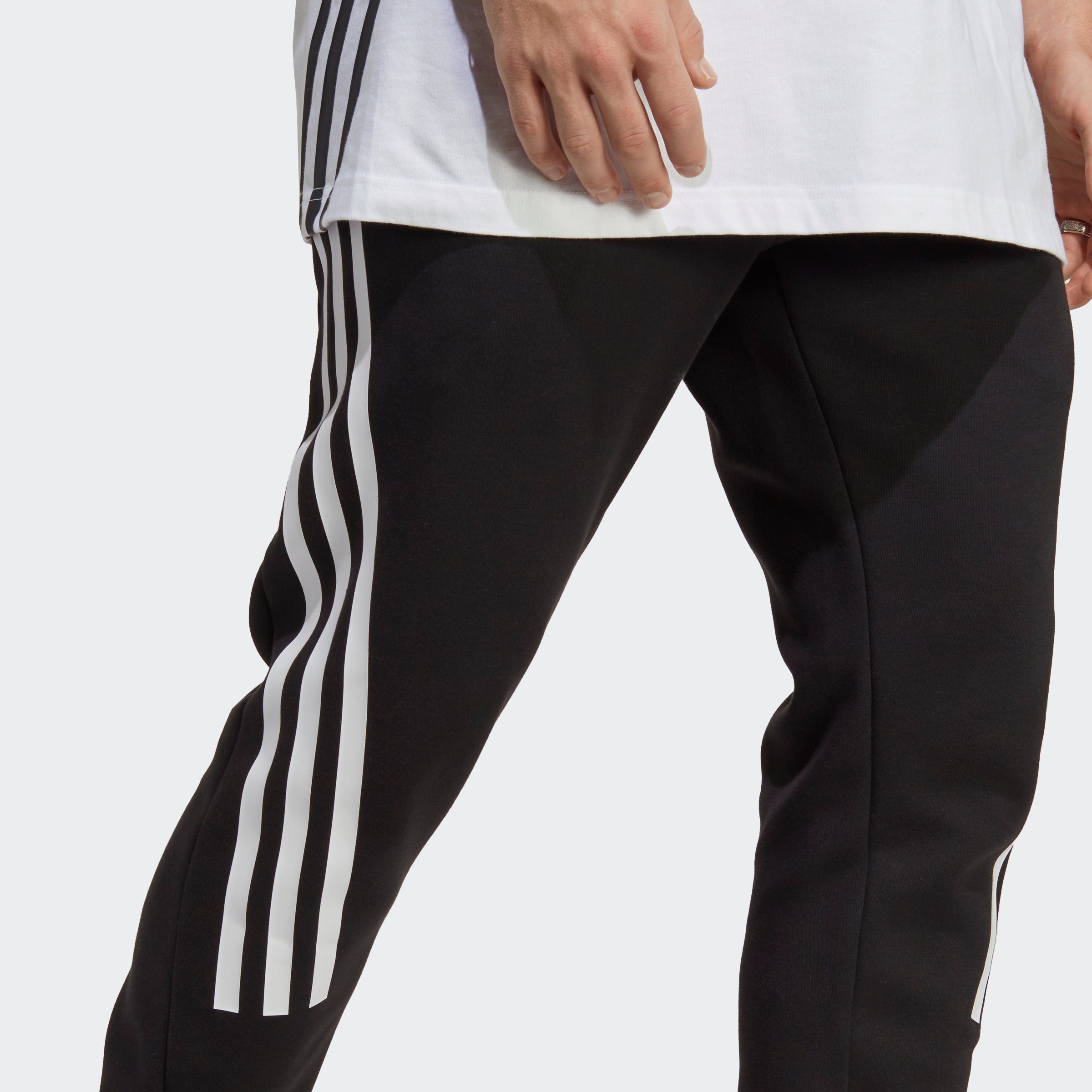 3STREIFEN Sporthose Sportswear / FUTURE HOSE White (1-tlg) Black ICONS adidas