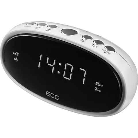 ECG Radiowecker RB 010 Weißes LED-Display mit Reduzierung der Helligkeit