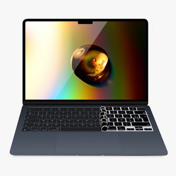 kwmobile Aufbewahrungstasche Tastaturschutz für Apple Macbook Air 15 2023 M2 (A2941) (1-tlg), AZERTY (Frankreich, Belgien) Silikon Laptop Abdeckung
