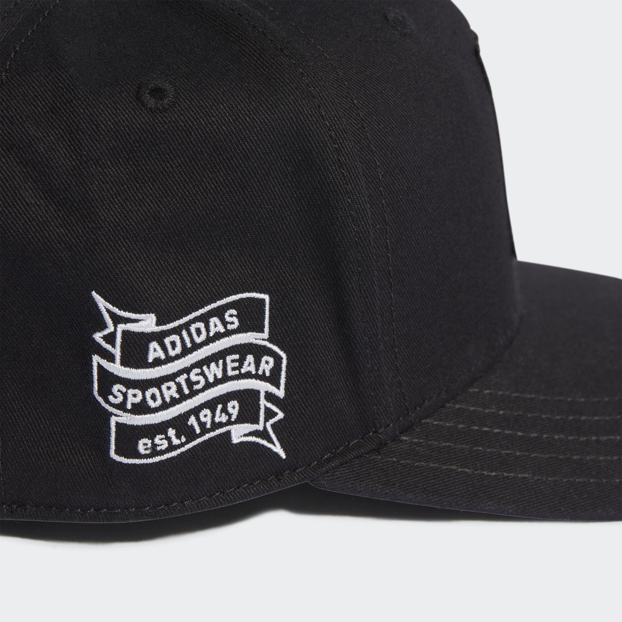 LOGO Cap Baseball KAPPE Sportswear SNAPBACK / Black White adidas