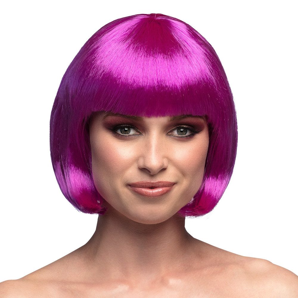 Boland Kostüm-Perücke Bob-Perücke bunt Farbauswahl sexy Karneval-Kostüm Accessoire