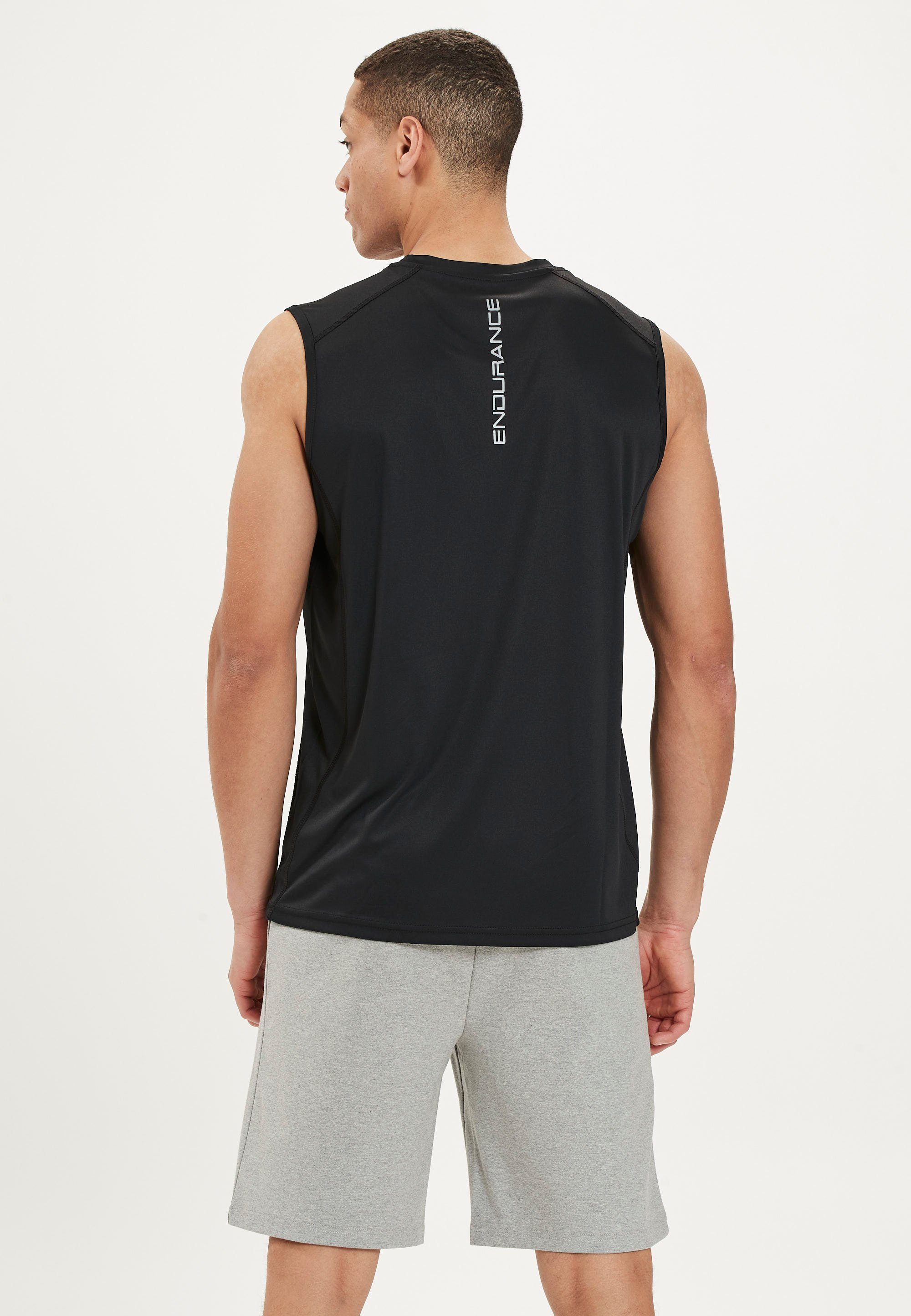 QUICK mit DRY-Technologie praktischer Muskelshirt ENDURANCE Landeer schwarz (1-tlg)