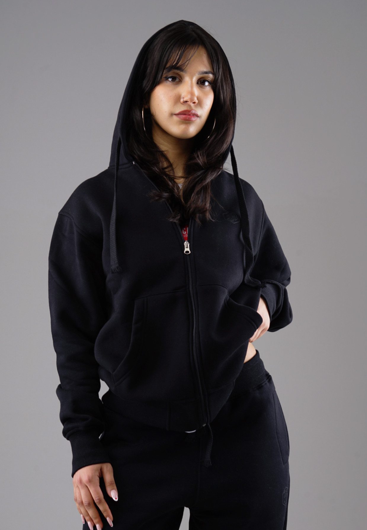 PICALDI Jeans Sweatjacke Zip Hoodie Hustle Damen mit Kapuze günstig online kaufen