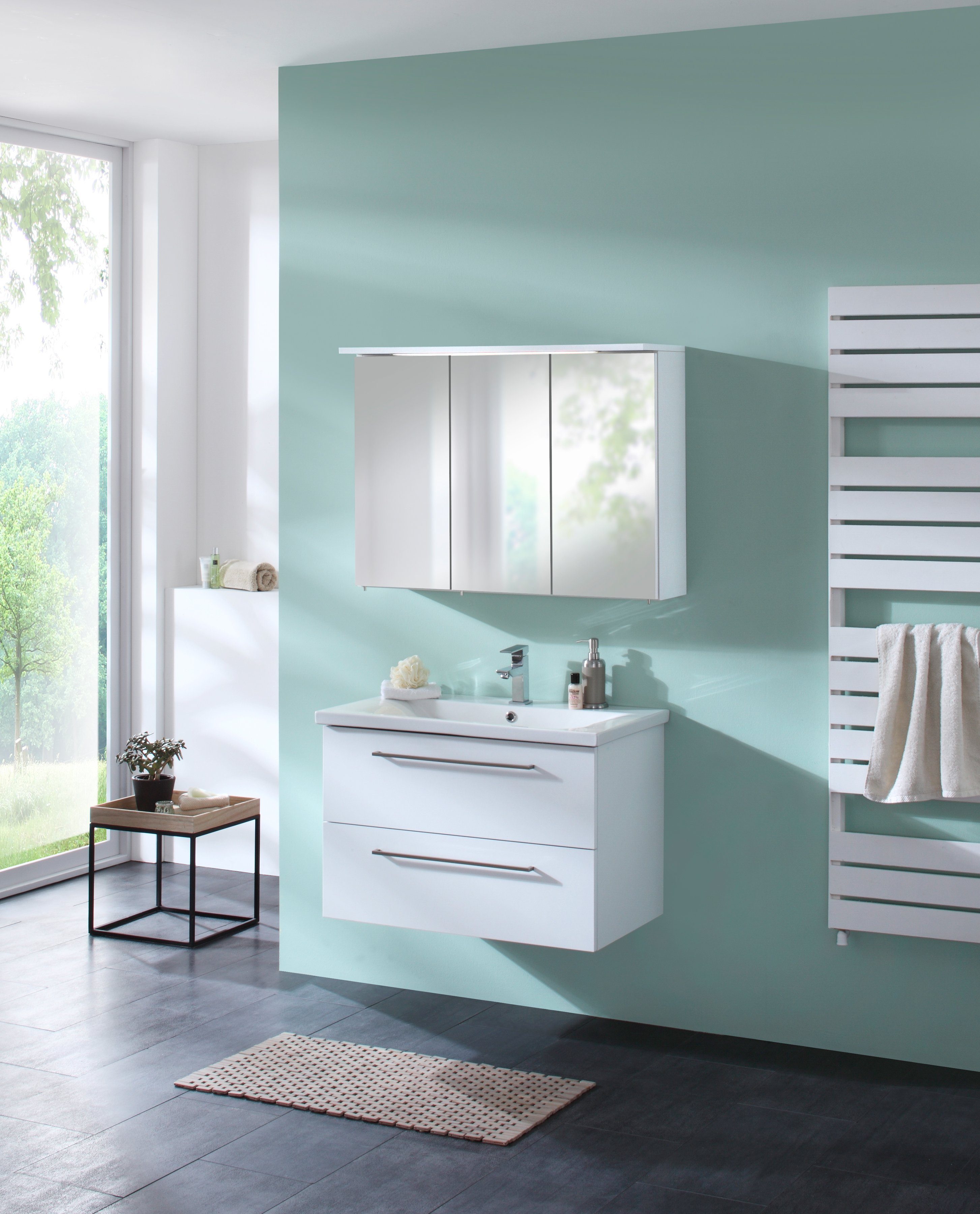 welltime Spiegelschrank "Flex" Breite 90 cm, mit 3D-Spiegeleffekt günstig online kaufen