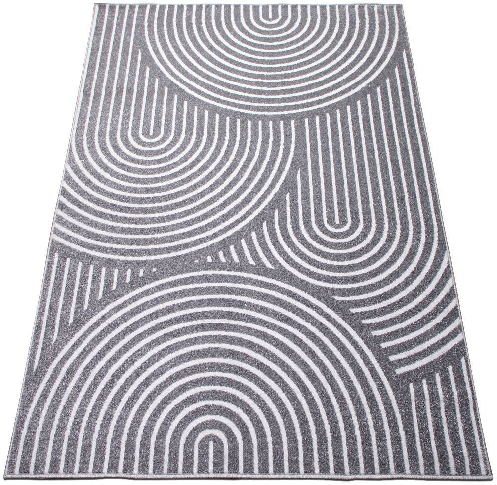 OTTO home Teppich Fadel, rechteckig, Höhe: 9 mm, 3D-Effekt, softer Kurzflor, pflegeleicht, leichter Glanz, Scandi-Look
