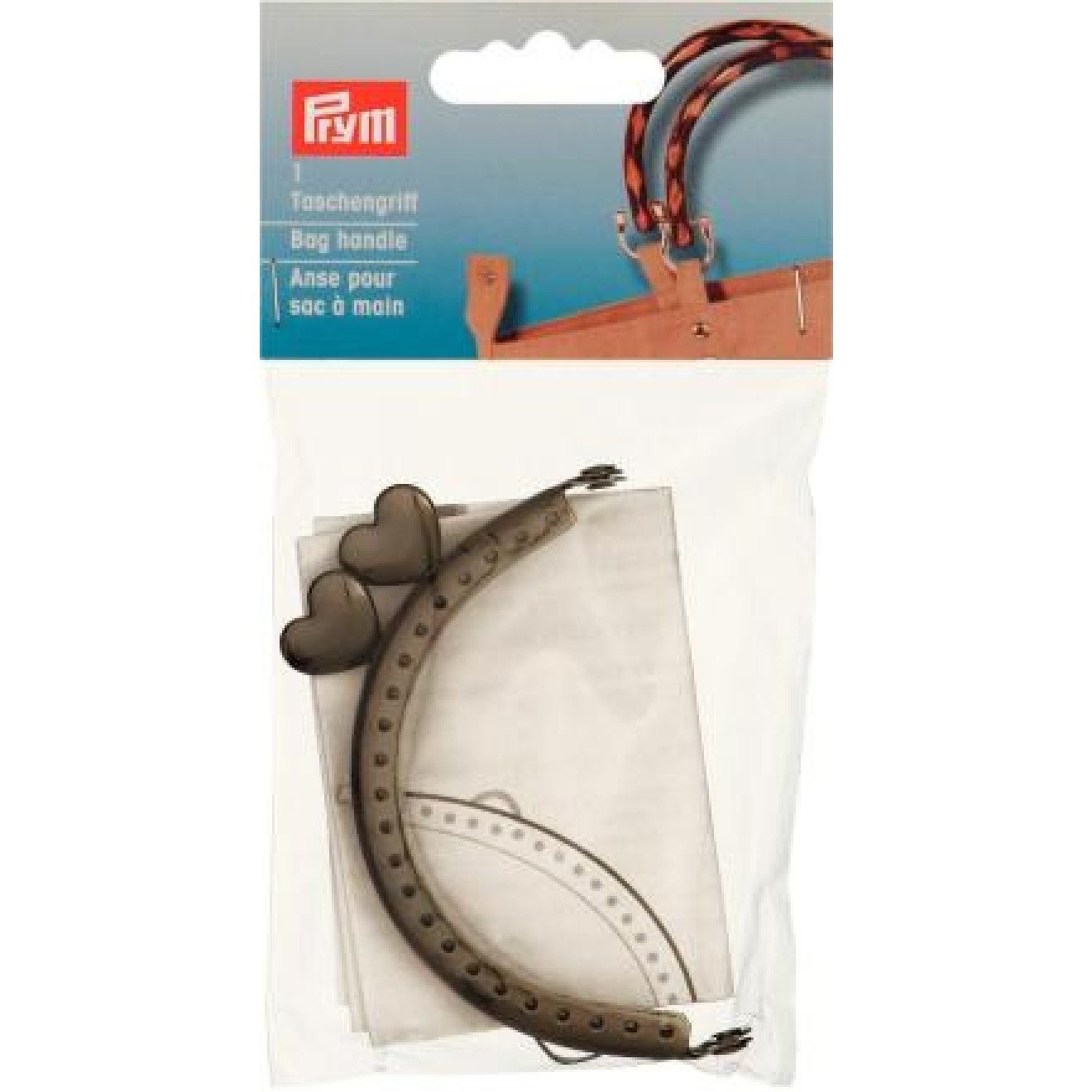 Prym Stricknadeln Taschenverschluß 8x4,7 cm dunkelsilber