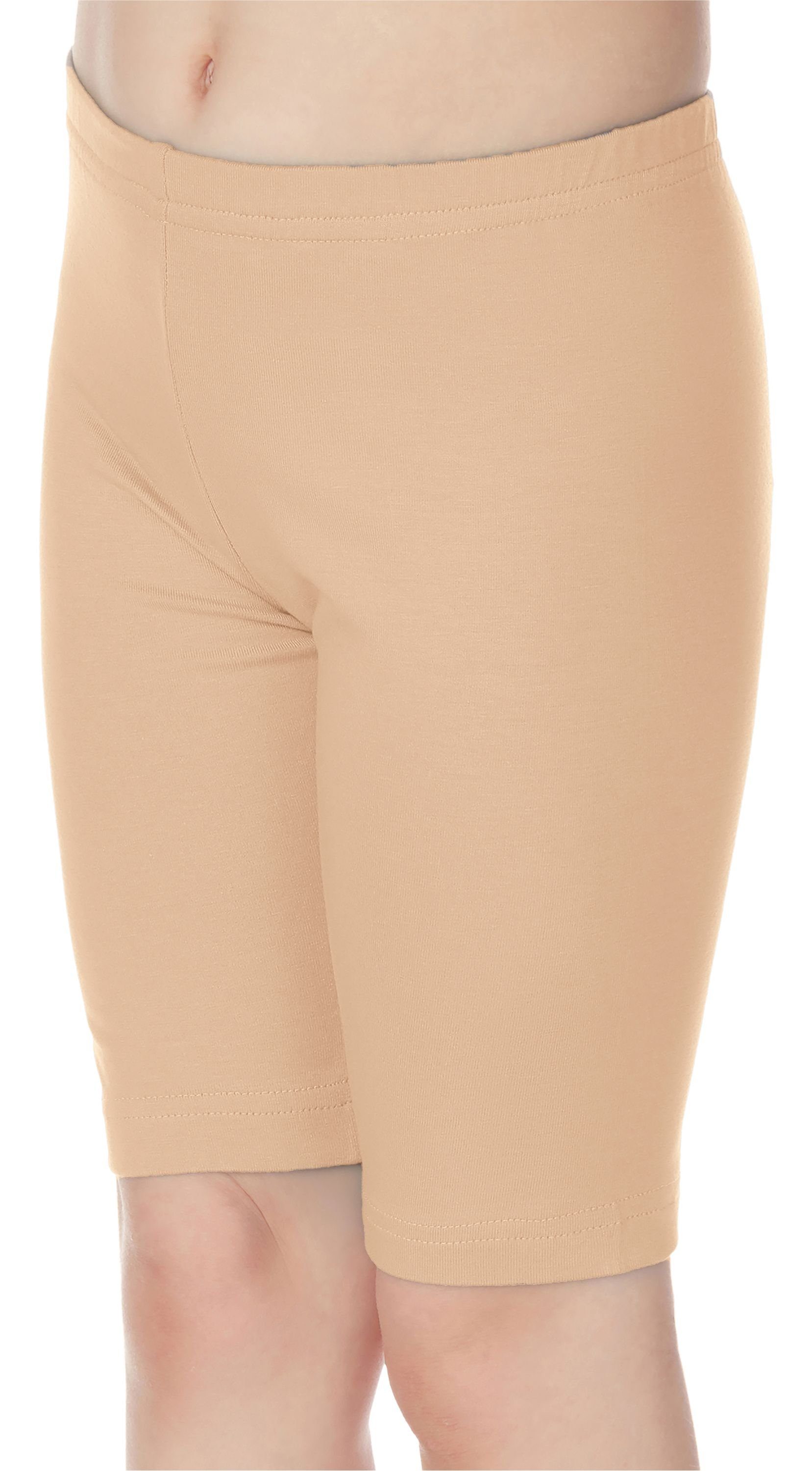 Merry Style Leggings Mädchen Kurze Leggings aus Viskose MS10-132 (1-tlg) elastischer Bund Sand | Shorts