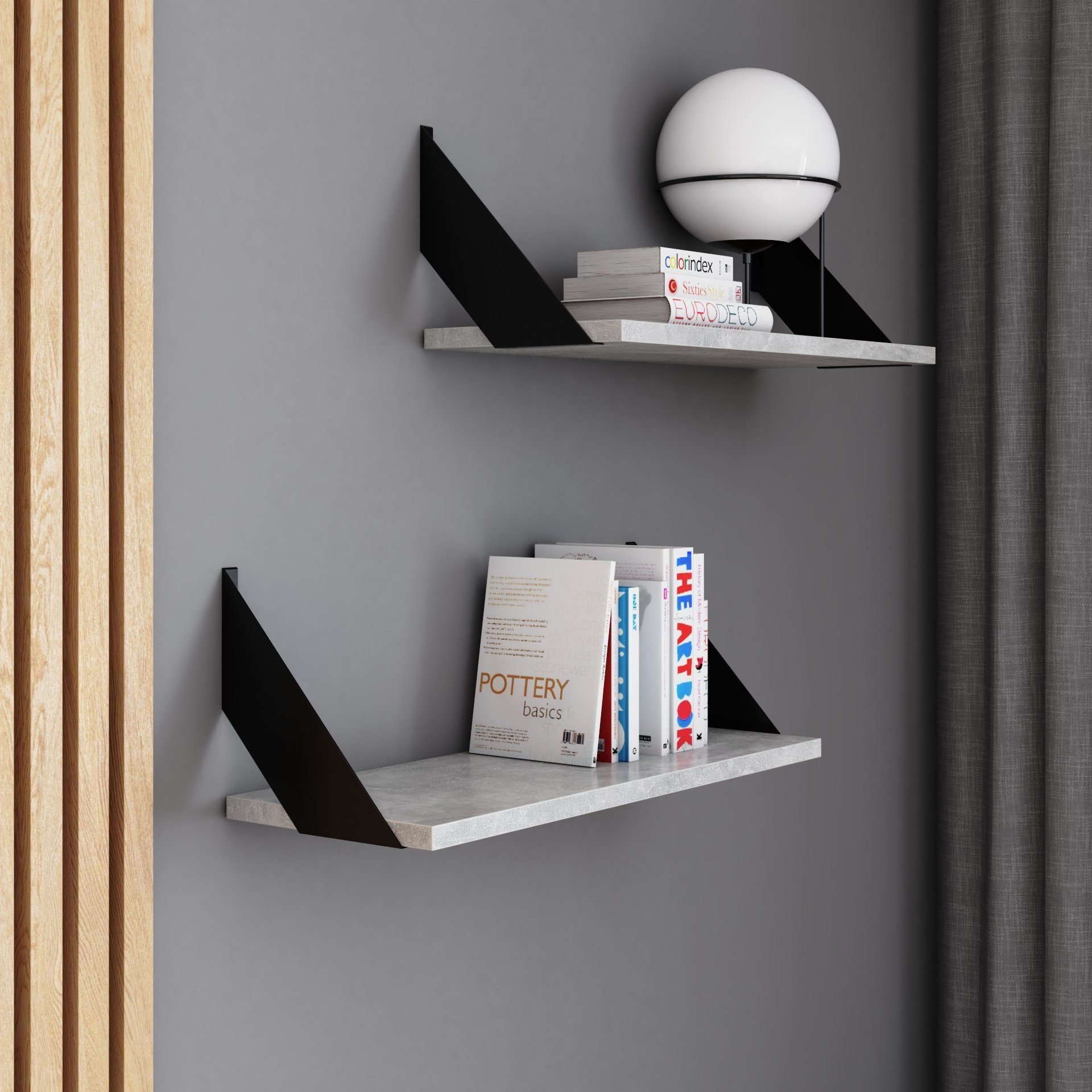 AKKE Wandregal, Hängeregal FLAT modern mit günstig online kaufen