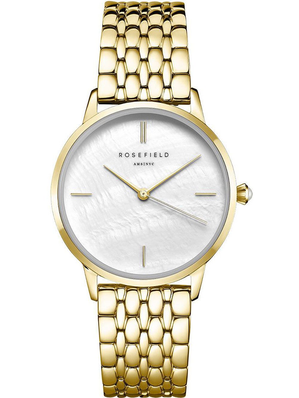 ROSEFIELD Quarzuhr Rosefield RMGSG-R01 The Pearl Edit Damenuhr 36mm 3ATM Rosefield RMGSG-R01 The Pearl Edit Damenuhr 36mm 3ATM