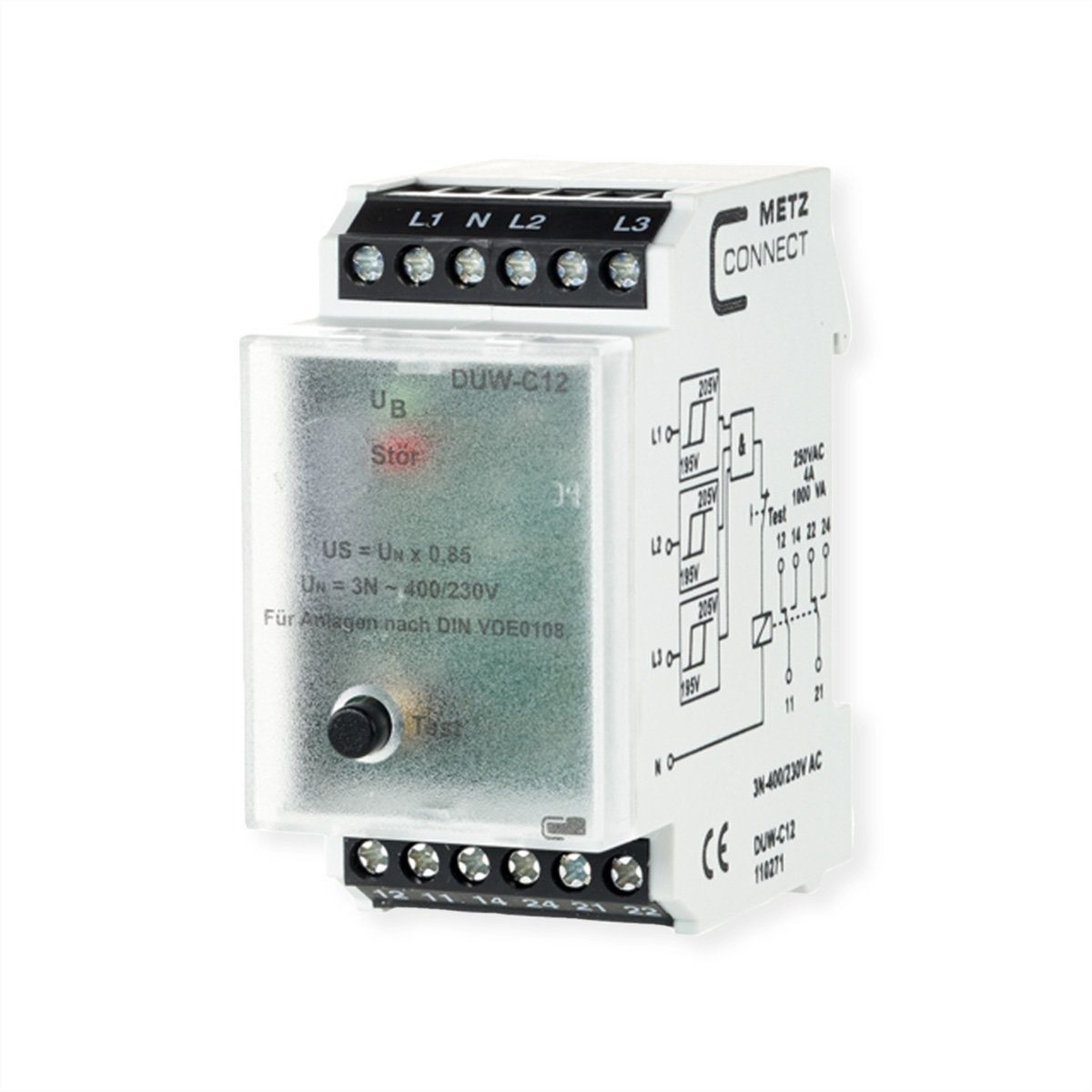 DUW-C12 Dreiphasen-Überwachungsrelais Netzwerk-Switch