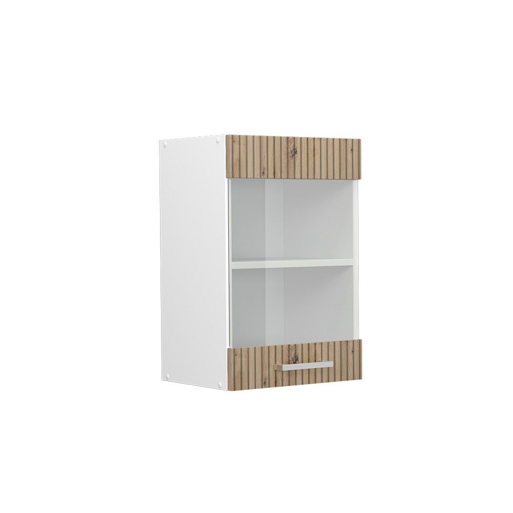 Vicco Glashängeschrank R-Line, Artisan-Eiche/Weiß, 40 cm günstig online kaufen