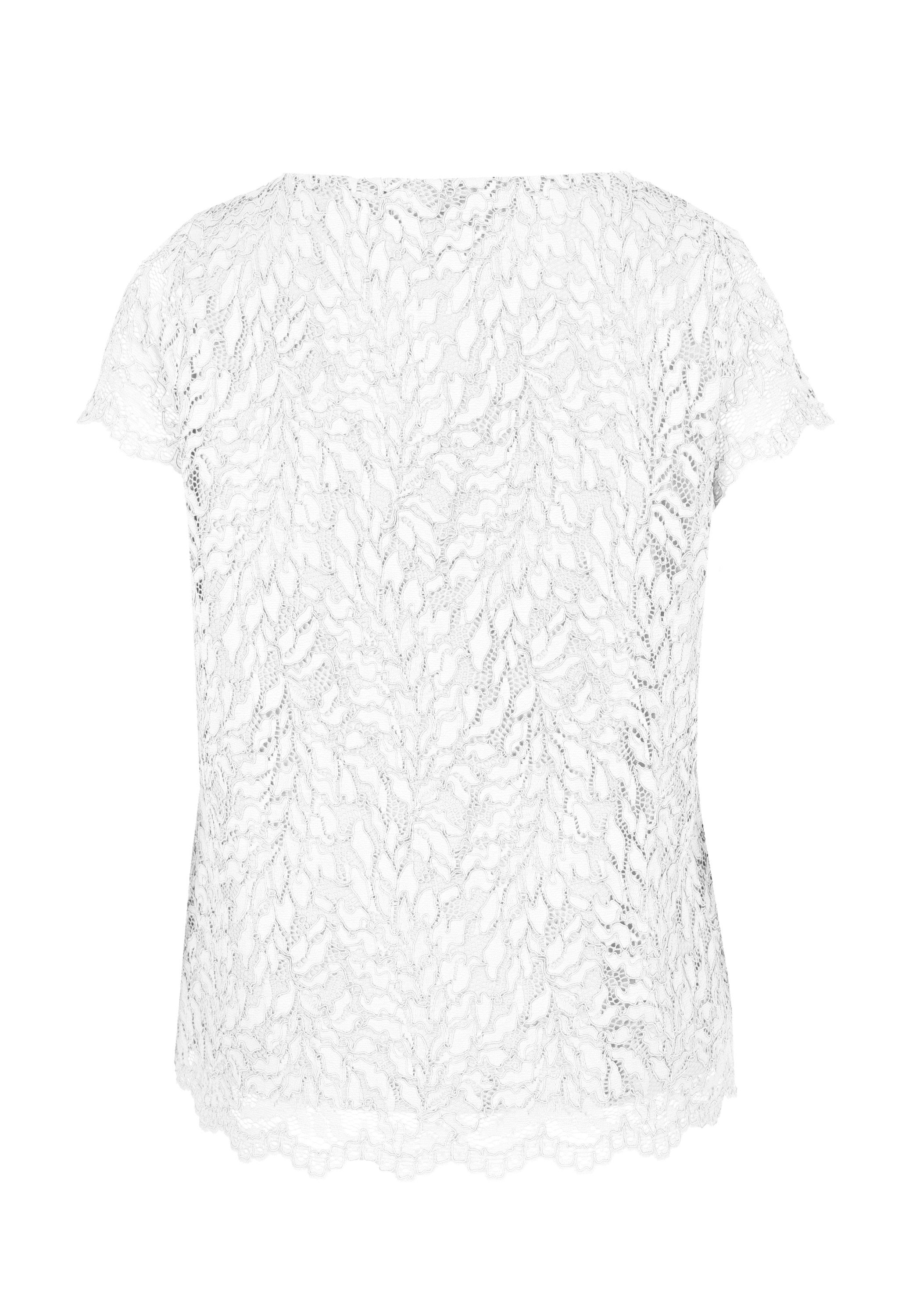 bianca Spitzenshirt LOTTA mit Carree-Ausschnitt
