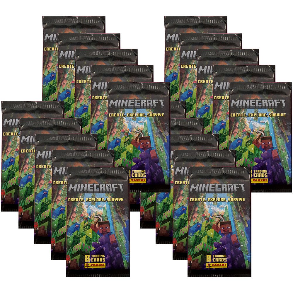 Minecraft Sammelkarte Minecraft - Create Explore Survive Serie 3 Trading Cards - 20 Booster
