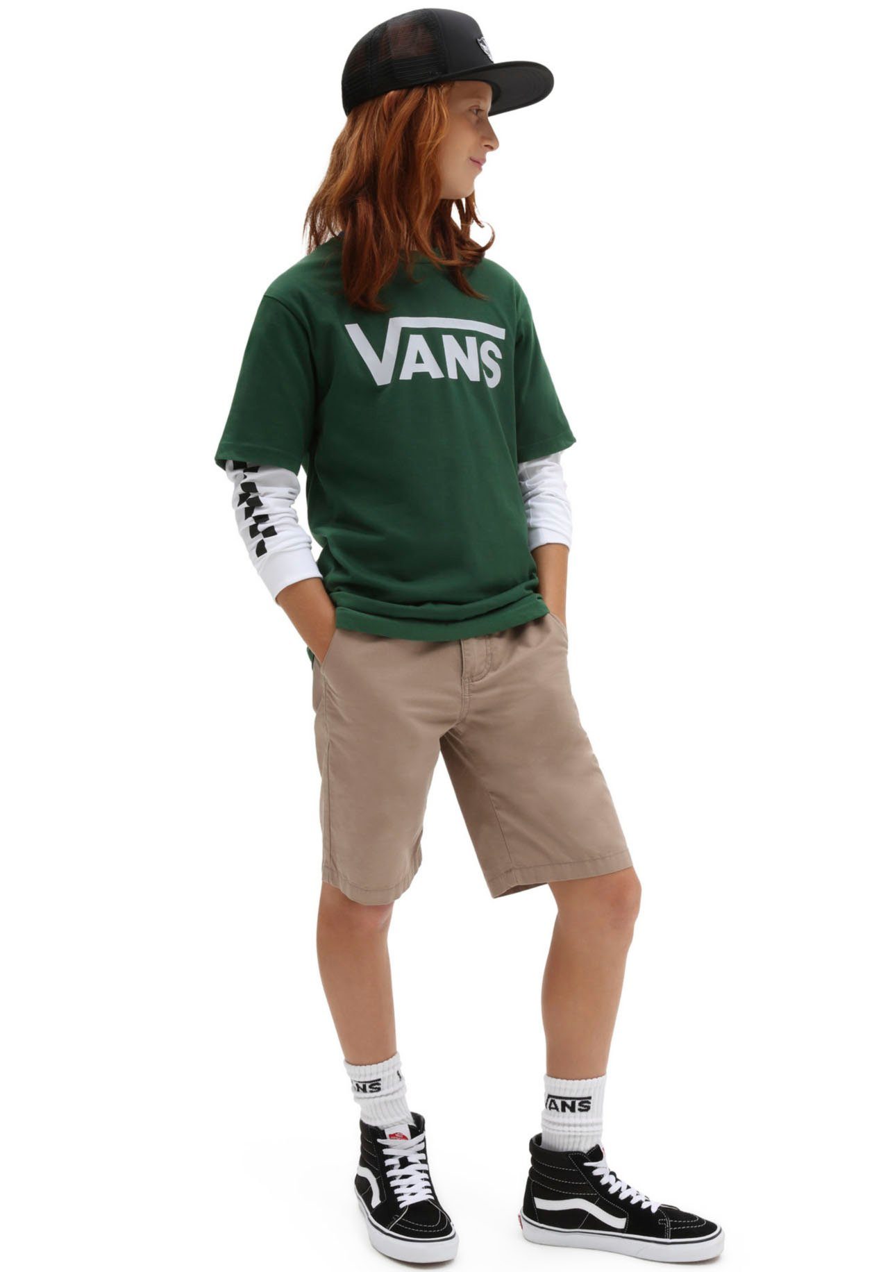 Vans BY BOYS CLASSIC T-Shirt VANS eden/white