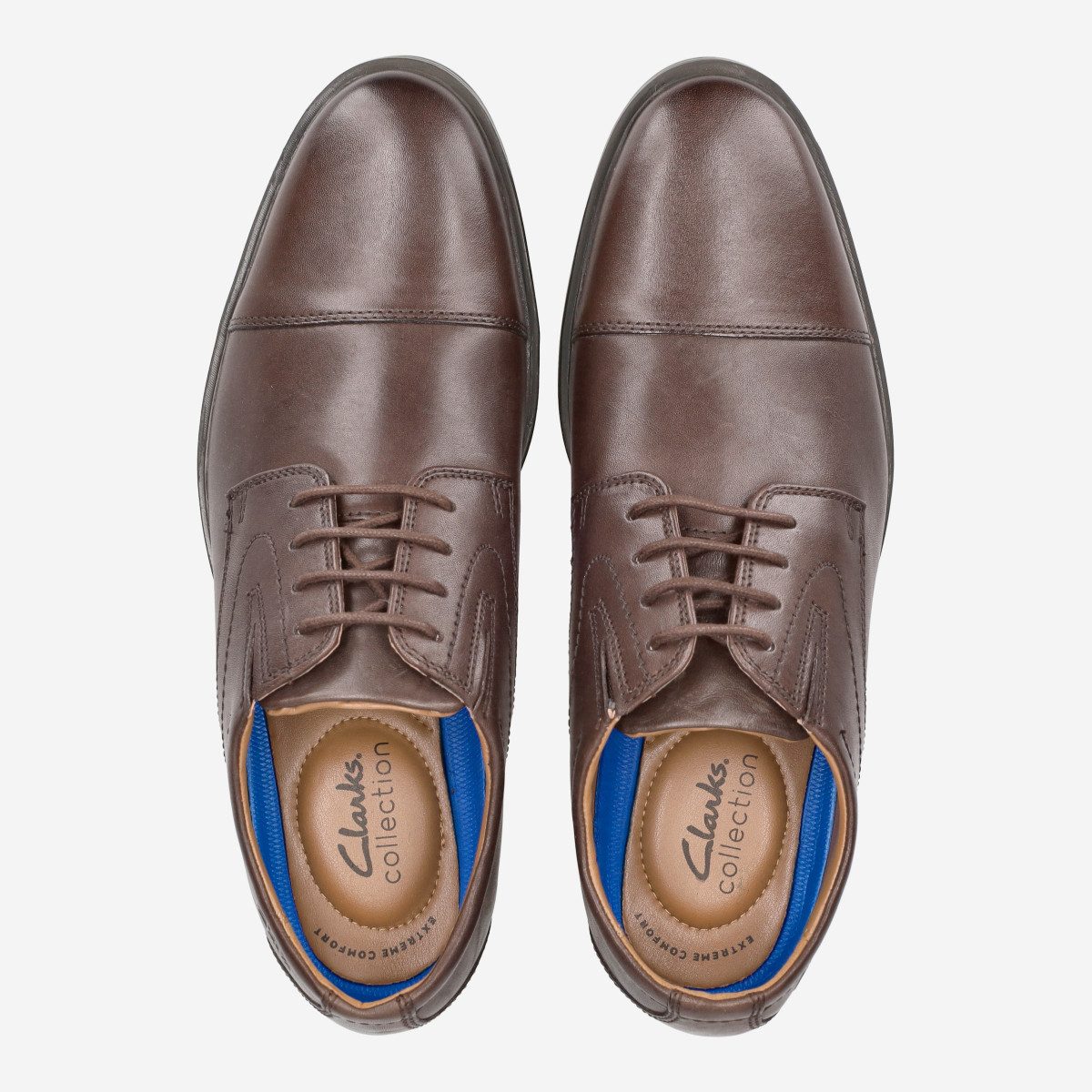 Clarks Clarks Whiddon Cap 26156672, Schnürschuhe, Braun, Herren Schnürschuh