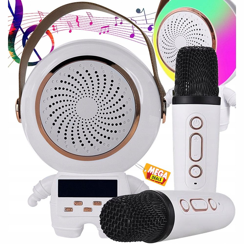 Party-Lautsprecher Mikrofone Wireless Feiern Partyausstattung Karaoke Karaoke-Maschine