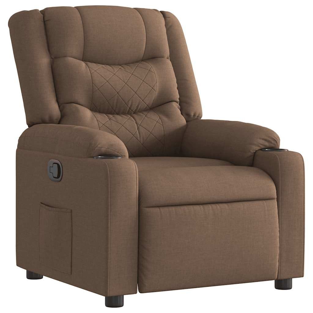 vidaXL Sessel Relaxsessel Braun Stoff (1-St) günstig online kaufen