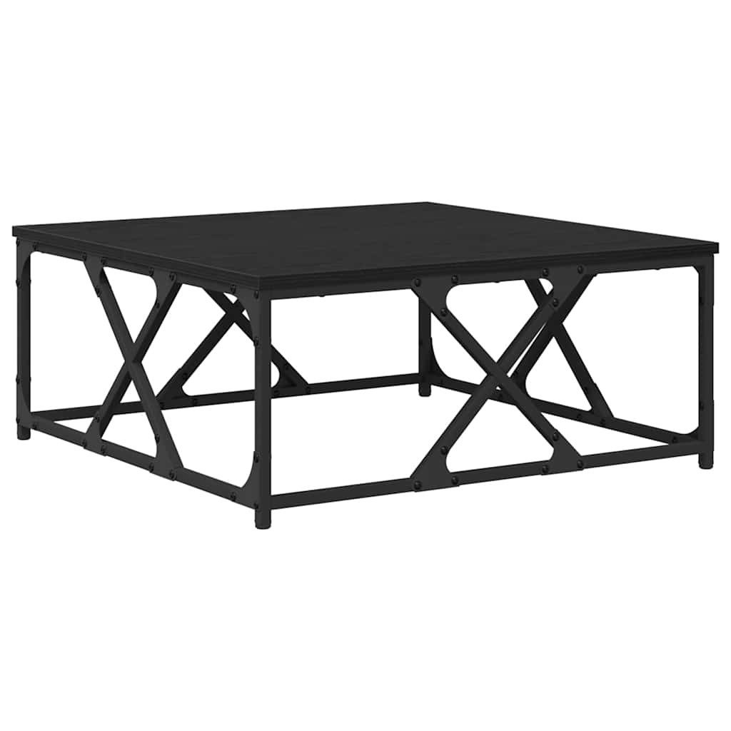 vidaXL Couchtisch Couchtisch Schwarz Eichen-Optik 70 x 70 x 30 cm Holzwerkstoff (1-St)